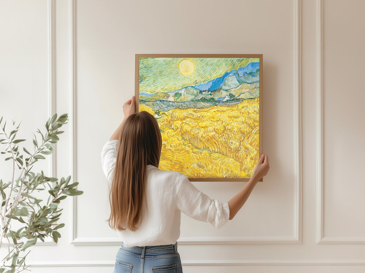 Vincent van Gogh — Wheatfield with a Reaper | Fine Art Print - 9ArtPrints
