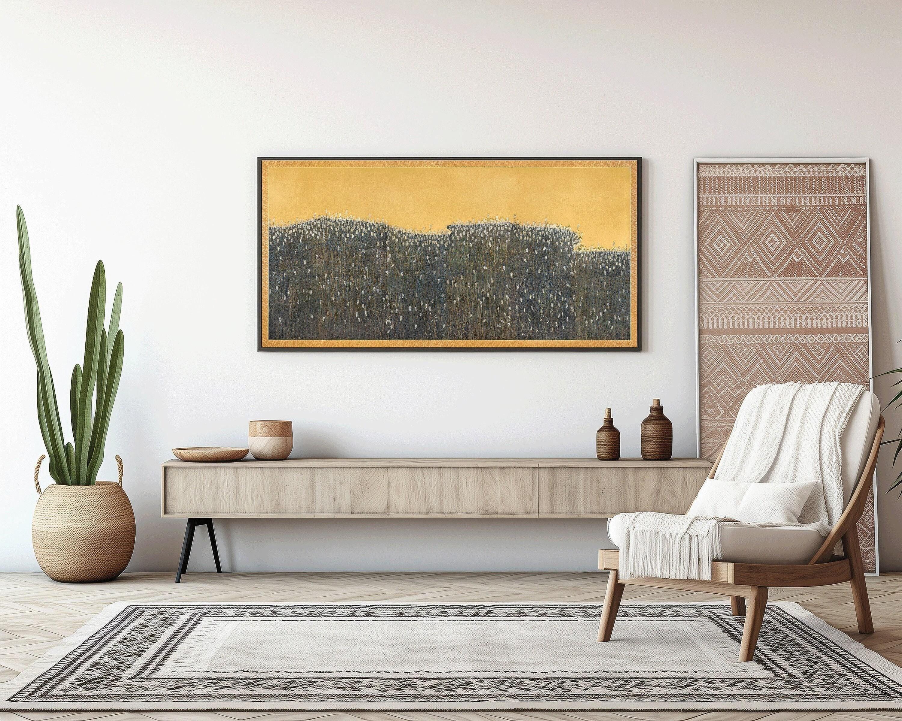 Vintage Barley Field Art Print: 17th Century Panoramic Landscape (2x1) - 9ArtPrints