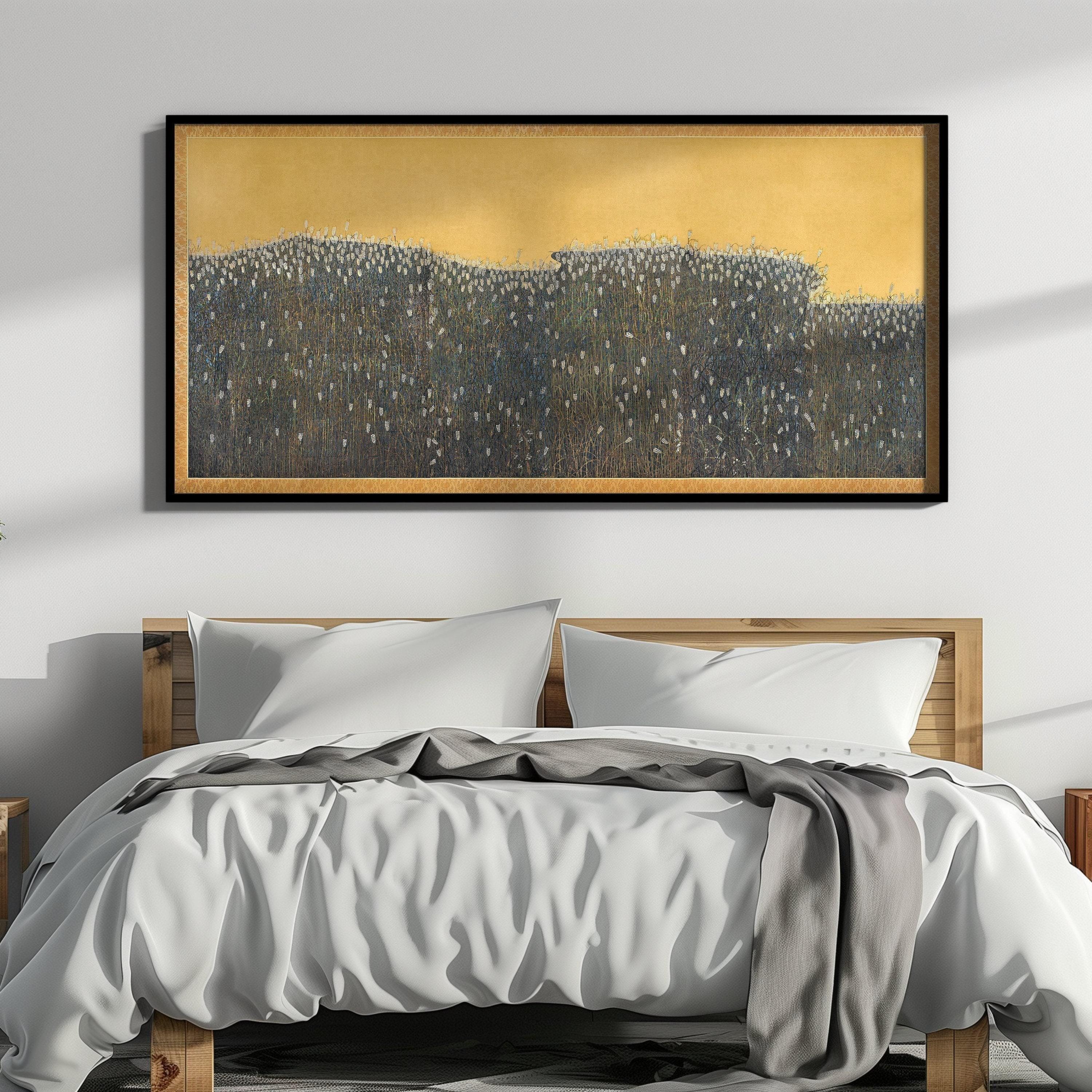 Vintage Barley Field Art Print: 17th Century Panoramic Landscape (2x1) - 9ArtPrints