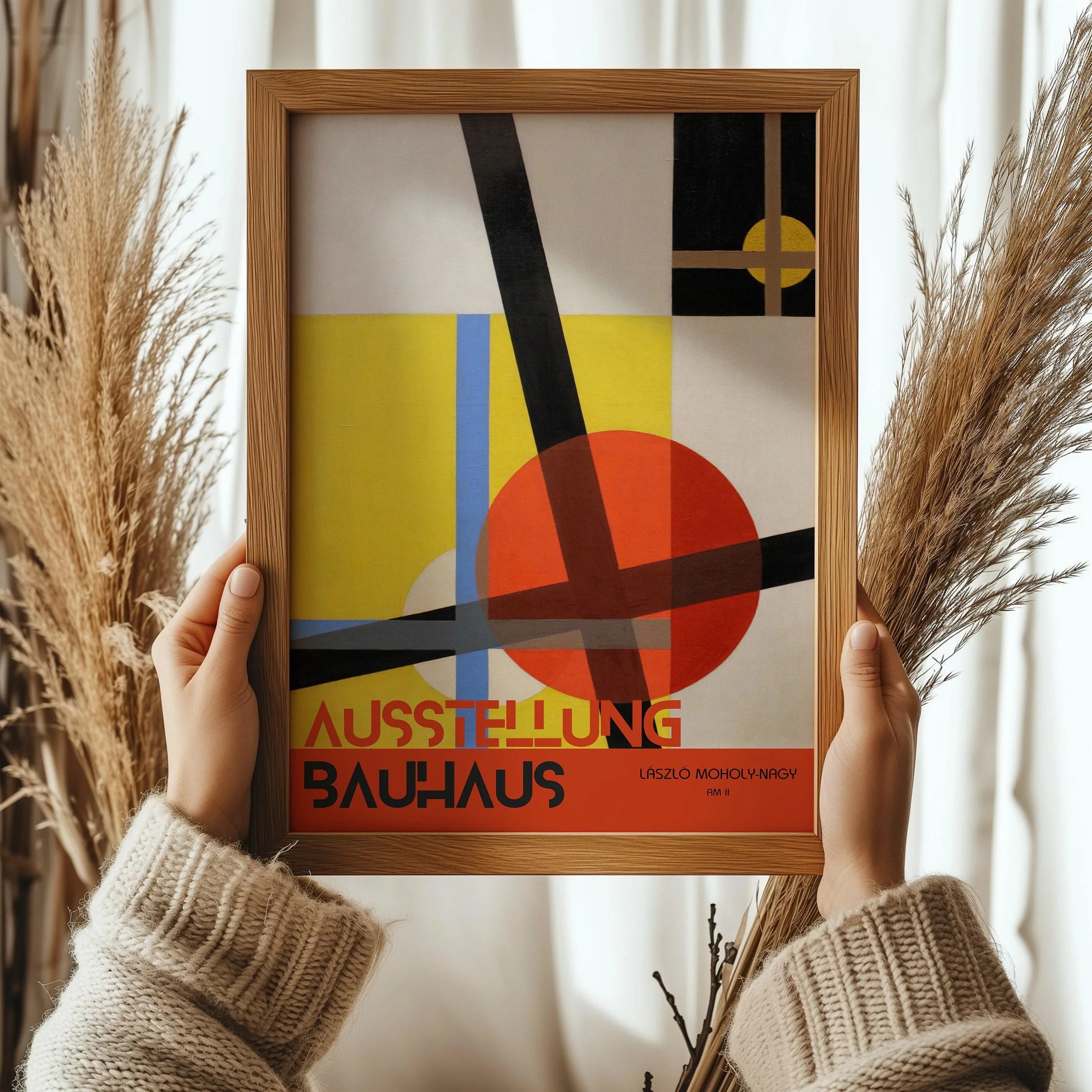 Vintage Bauhaus Exhibition Poster PRINT | László Moholy - Nagy - AM 2