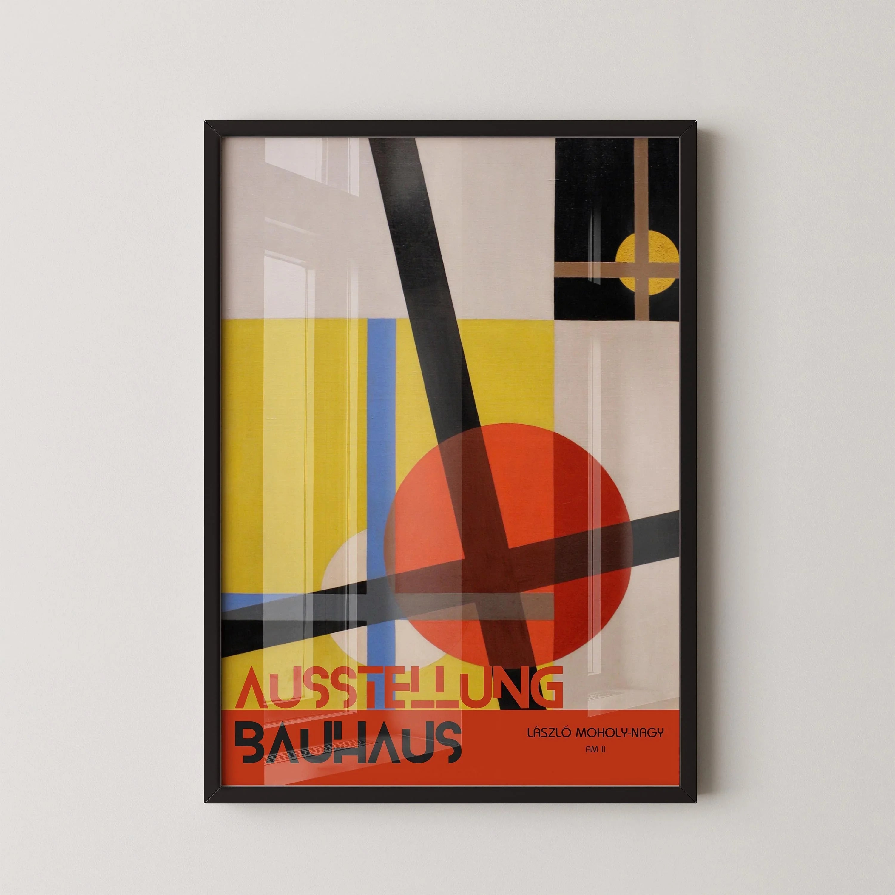 Vintage Bauhaus Exhibition Poster PRINT | László Moholy - Nagy - AM 2