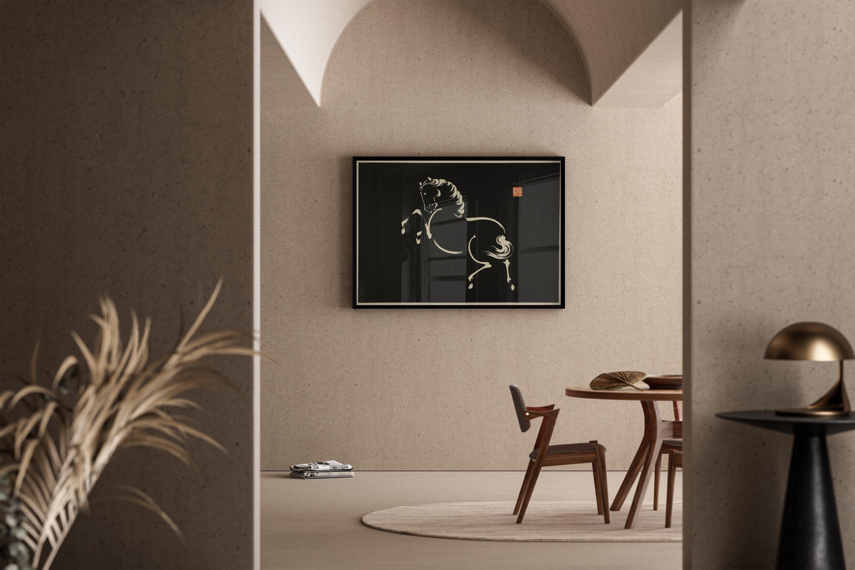 Vintage Japanese Horse Art Print: Wakyosai Giclee Fine Art - 9ArtPrints