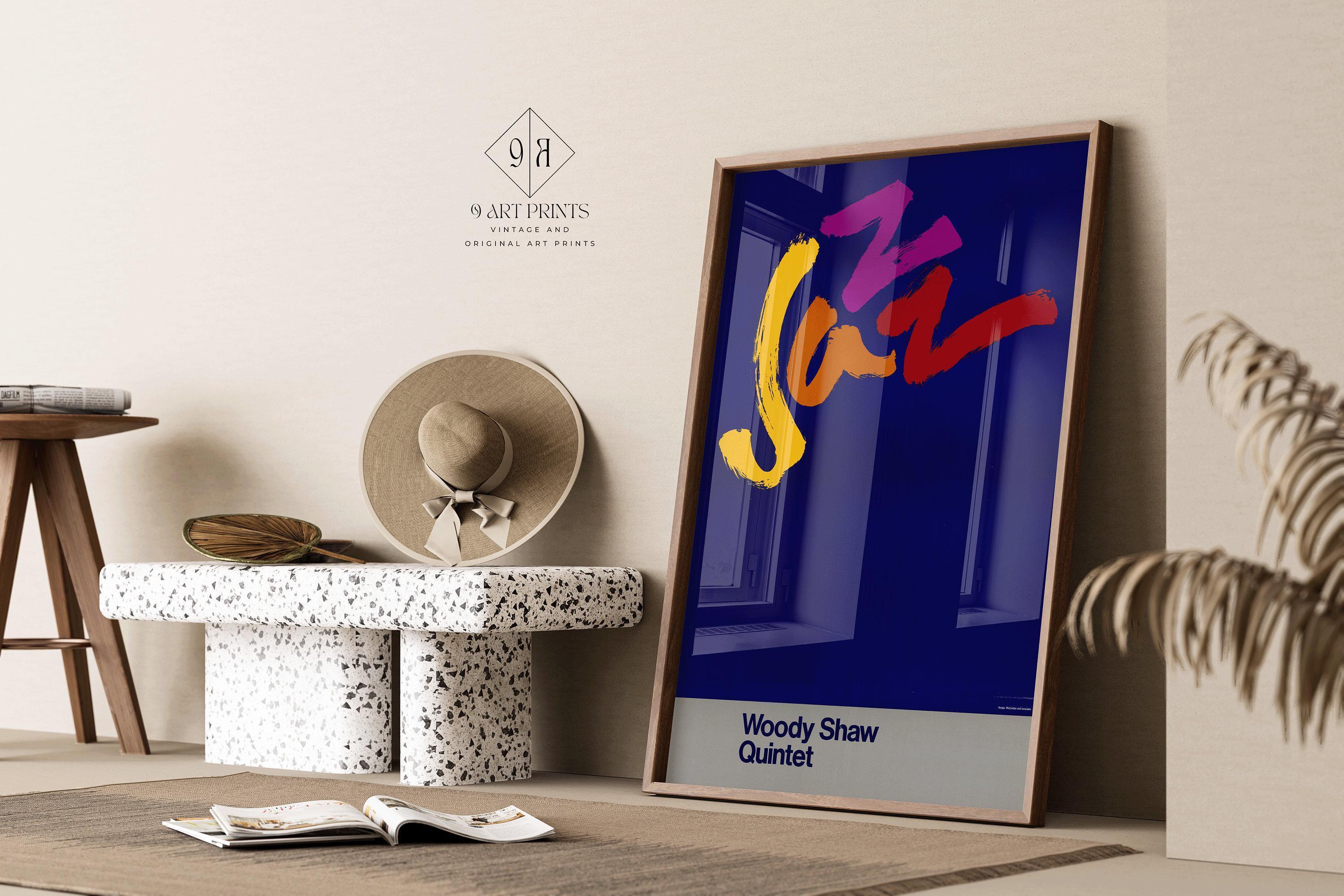 Vintage Music Poster - Jazz (USIA/Woody Shaw Quartet) | Available handframed or unframed - 9ArtPrints