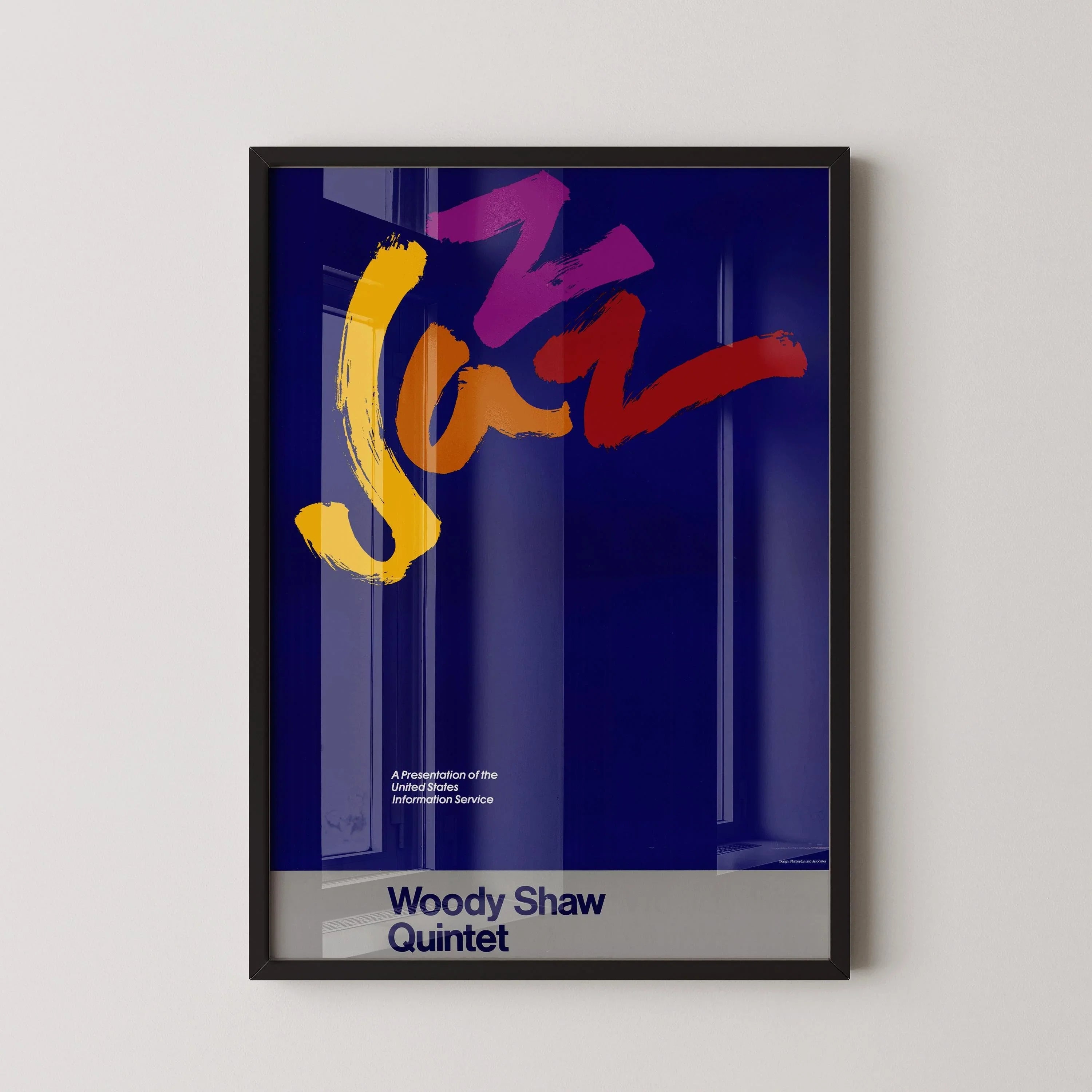 Vintage Music Poster - Jazz (USIA/Woody Shaw Quartet) | Available handframed or unframed - 9ArtPrints