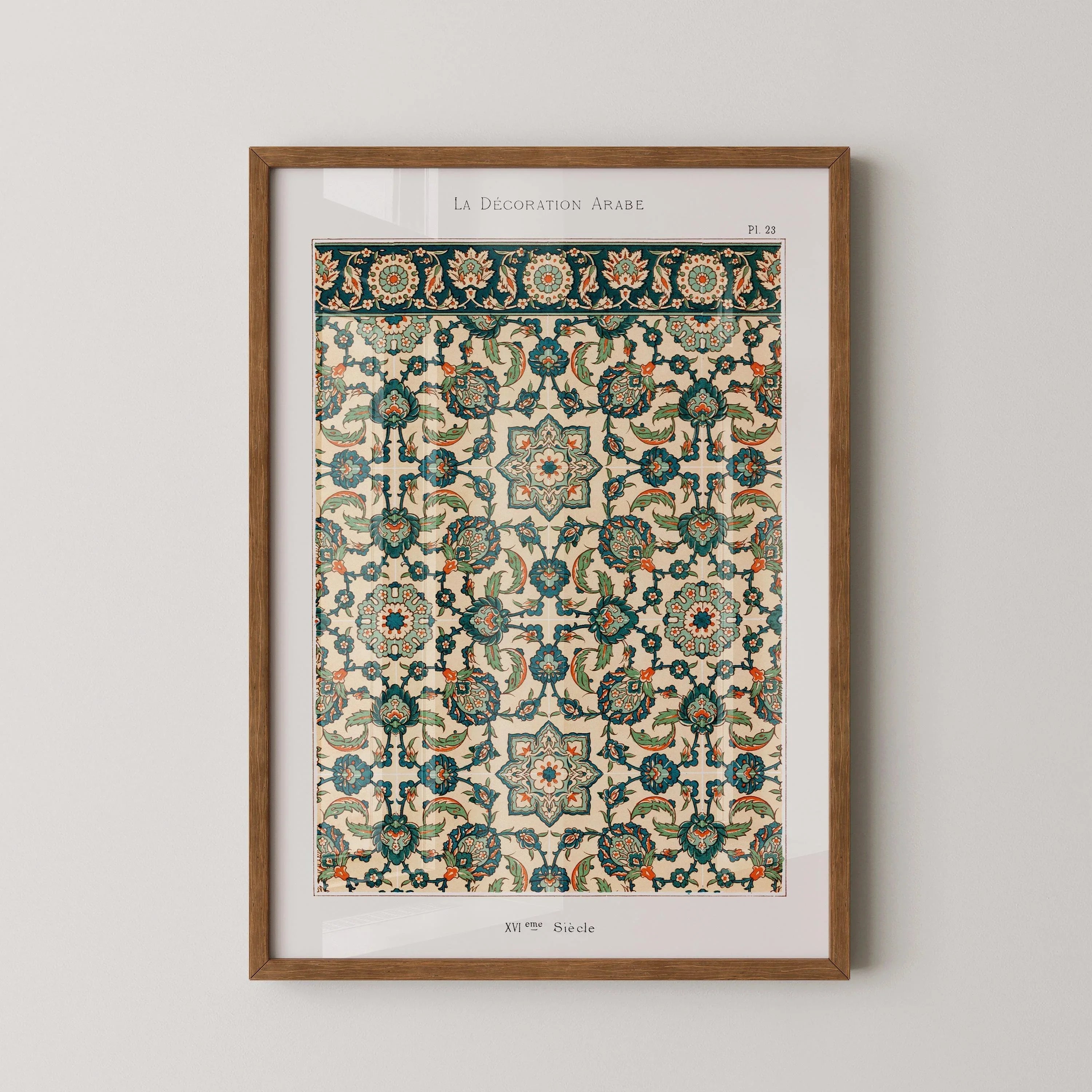 Vintage Persian Pattern Art Print: Islamic Middle - Eastern Design - 9ArtPrints