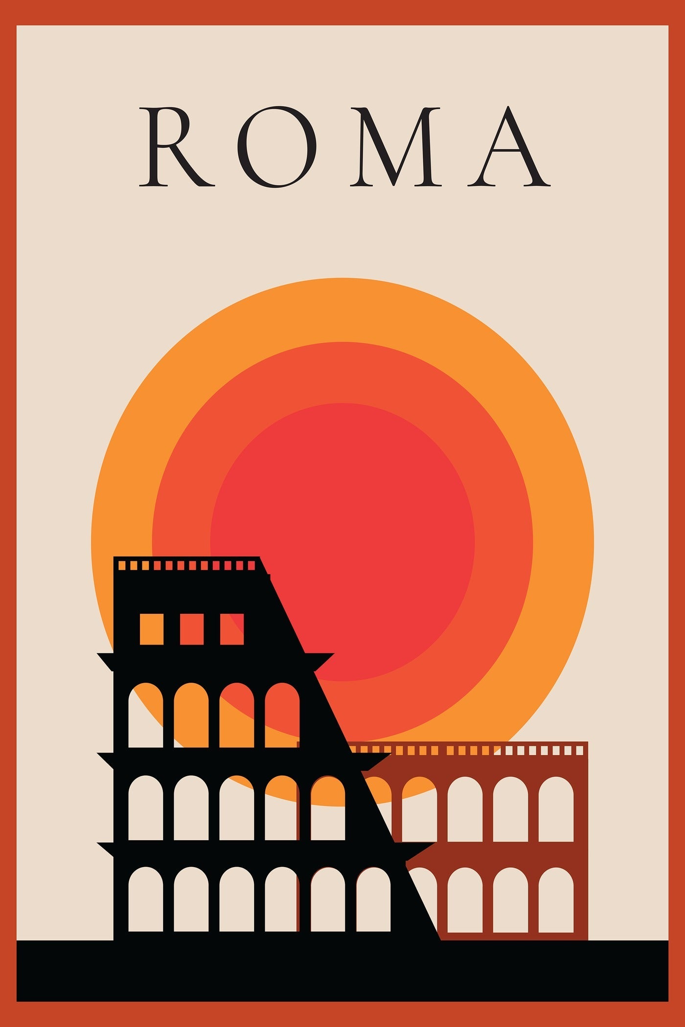 Vintage Rome — Italian Travel Poster Print - 9ArtPrints