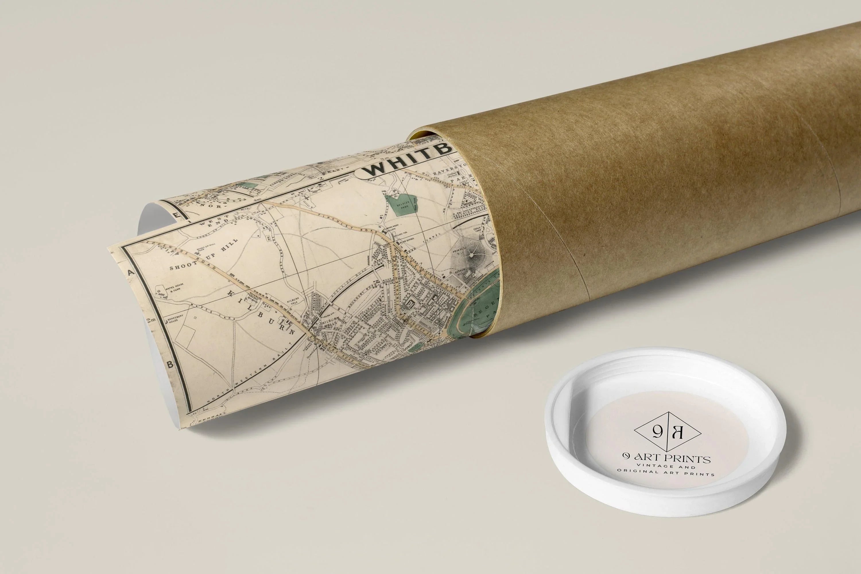 Vintage Whitbread's London Map Print