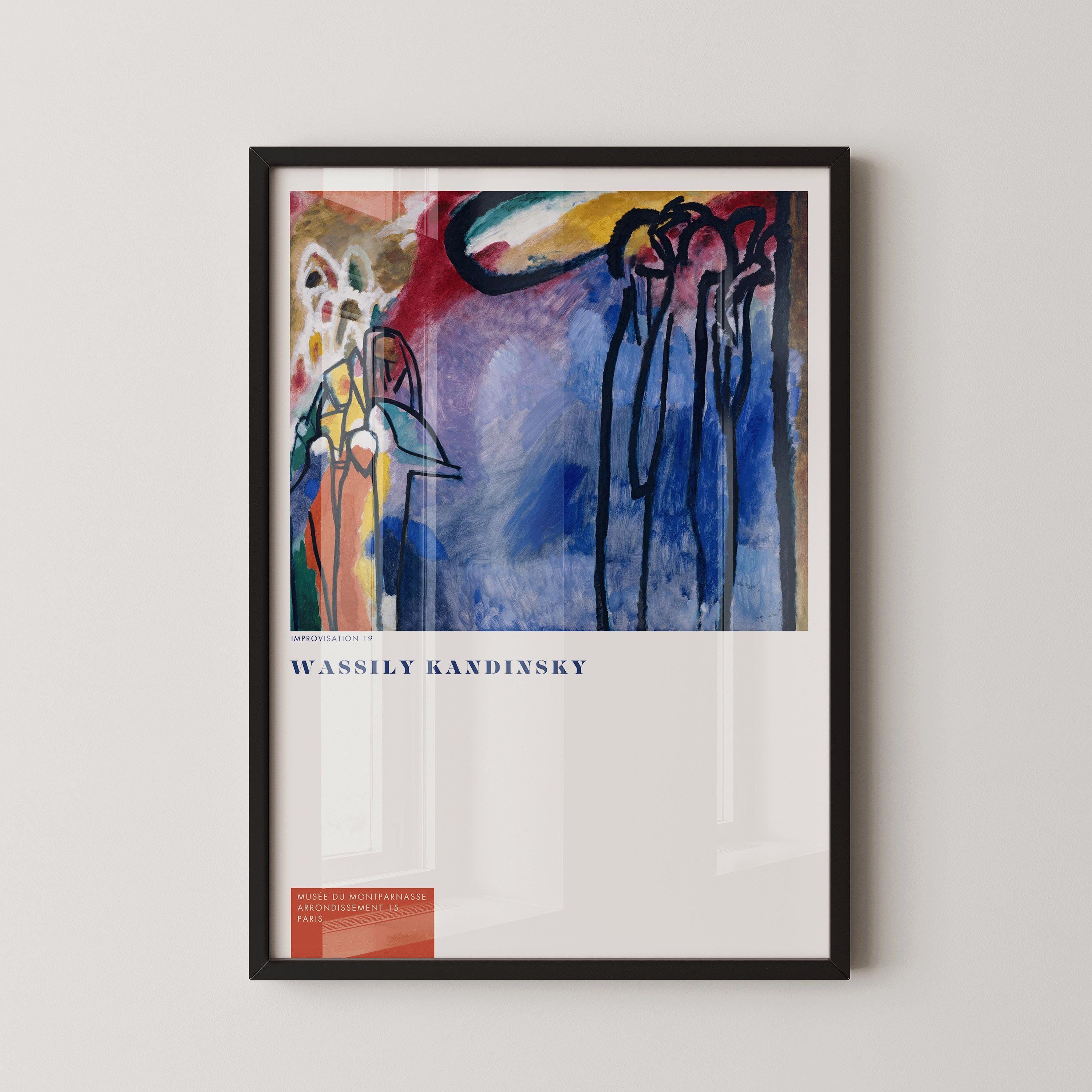 Wassilly Kandinsky - Improvisation 19 | Famous Modern Abstract Art (available handframed or unframed) - 9ArtPrints