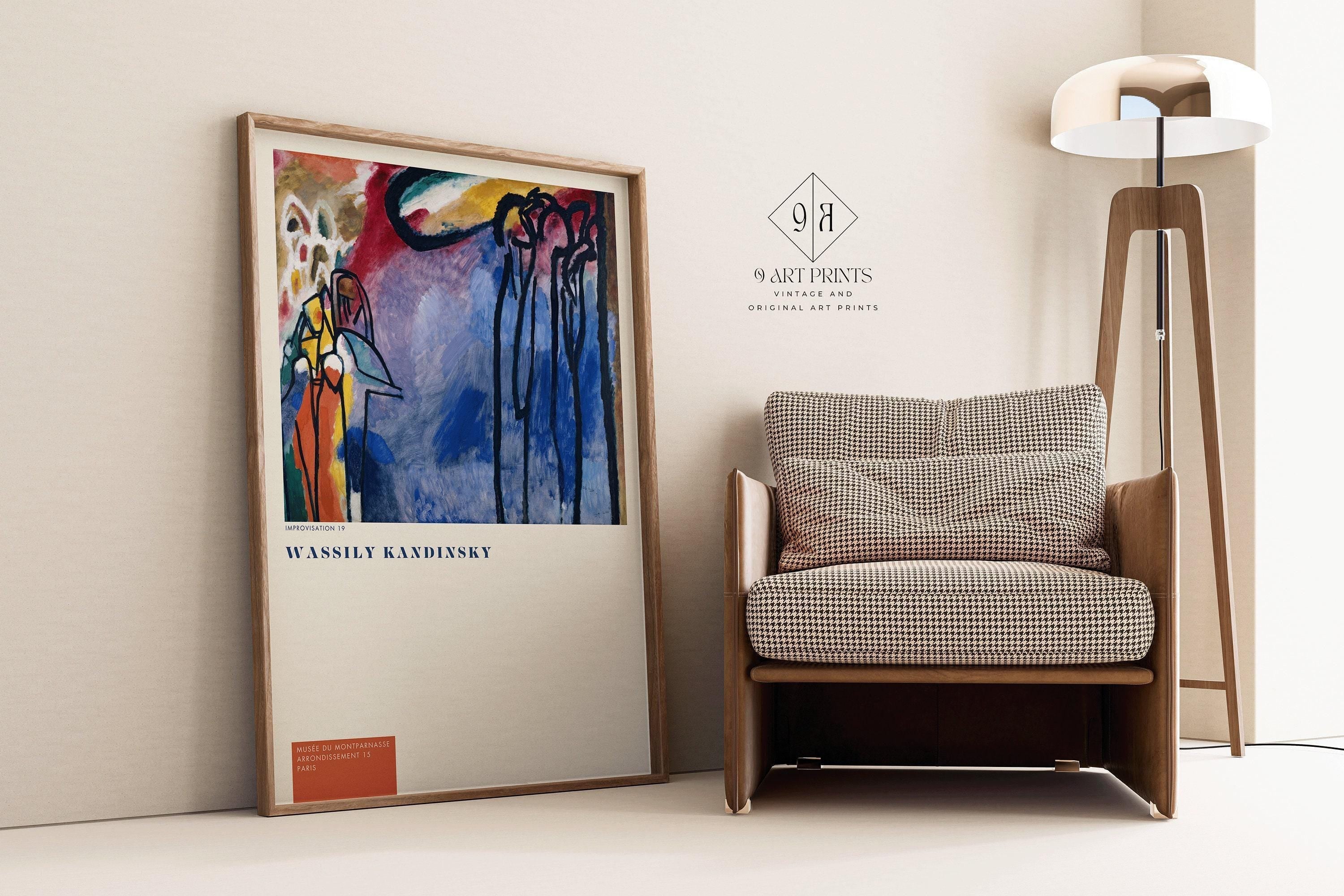 Wassilly Kandinsky - Improvisation 19 | Famous Modern Abstract Art (available handframed or unframed) - 9ArtPrints