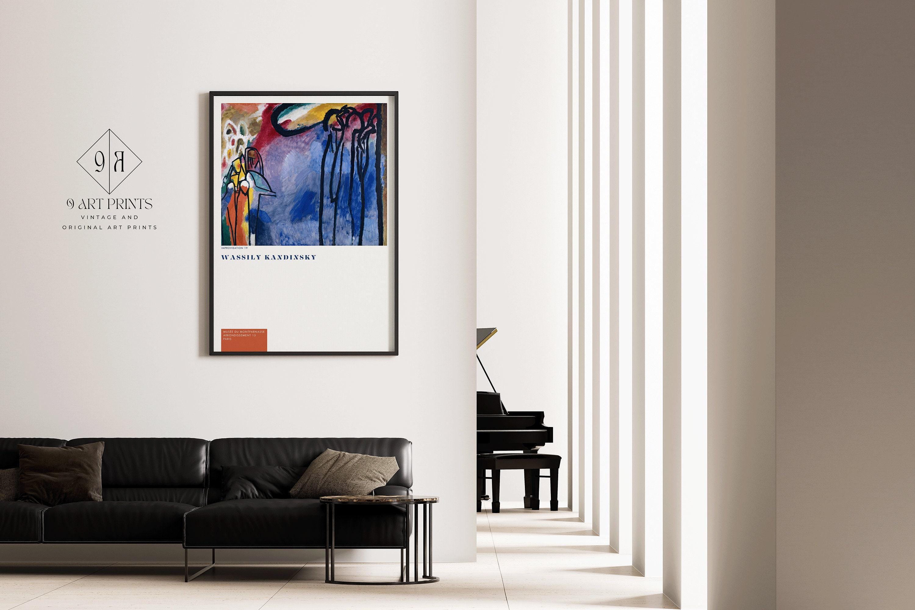 Wassilly Kandinsky - Improvisation 19 | Famous Modern Abstract Art (available handframed or unframed) - 9ArtPrints