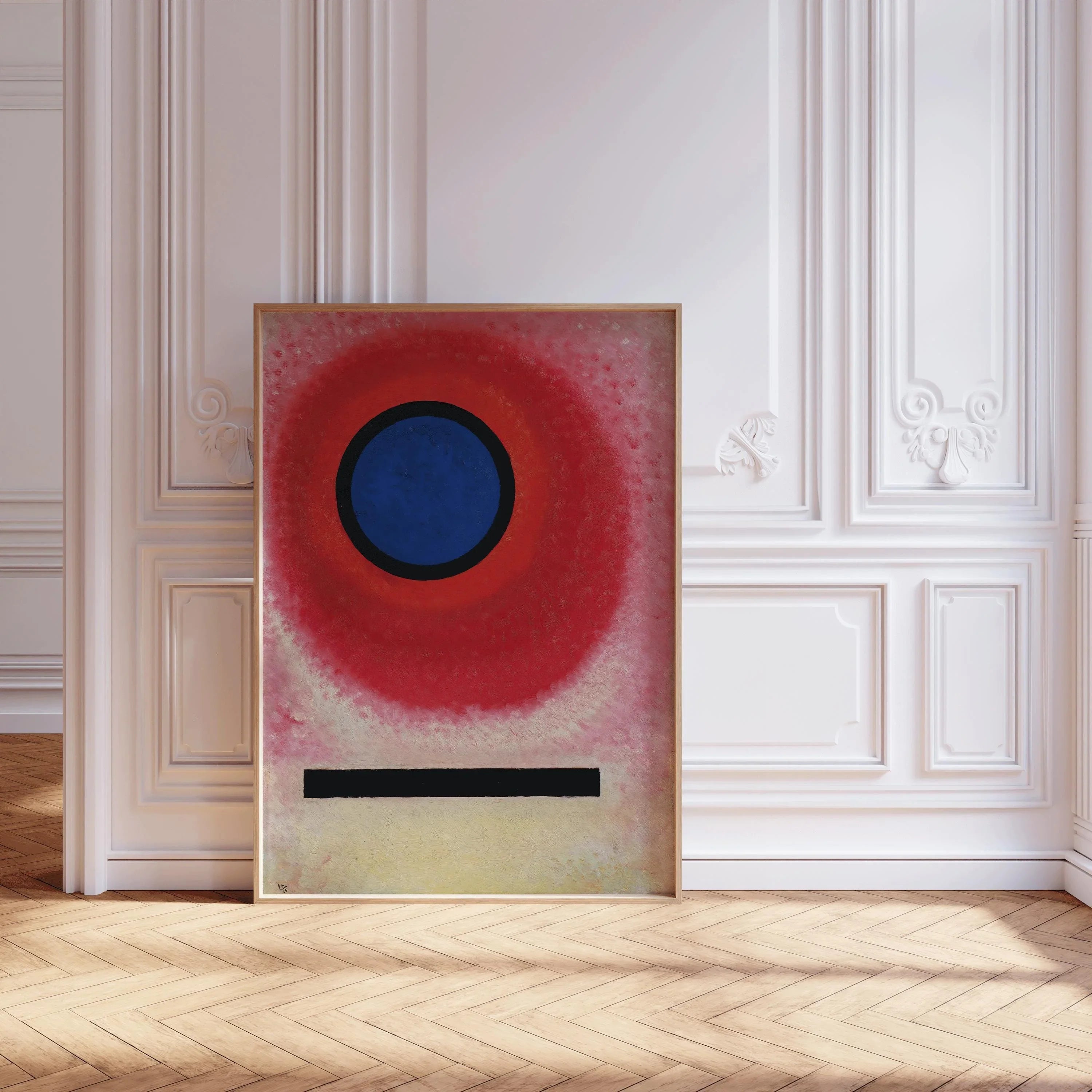 Wassily Kandinsky at Bauhaus - Blue Circle 2 PRINT | Mid - Century Modern Art in Stunning Giclee Print