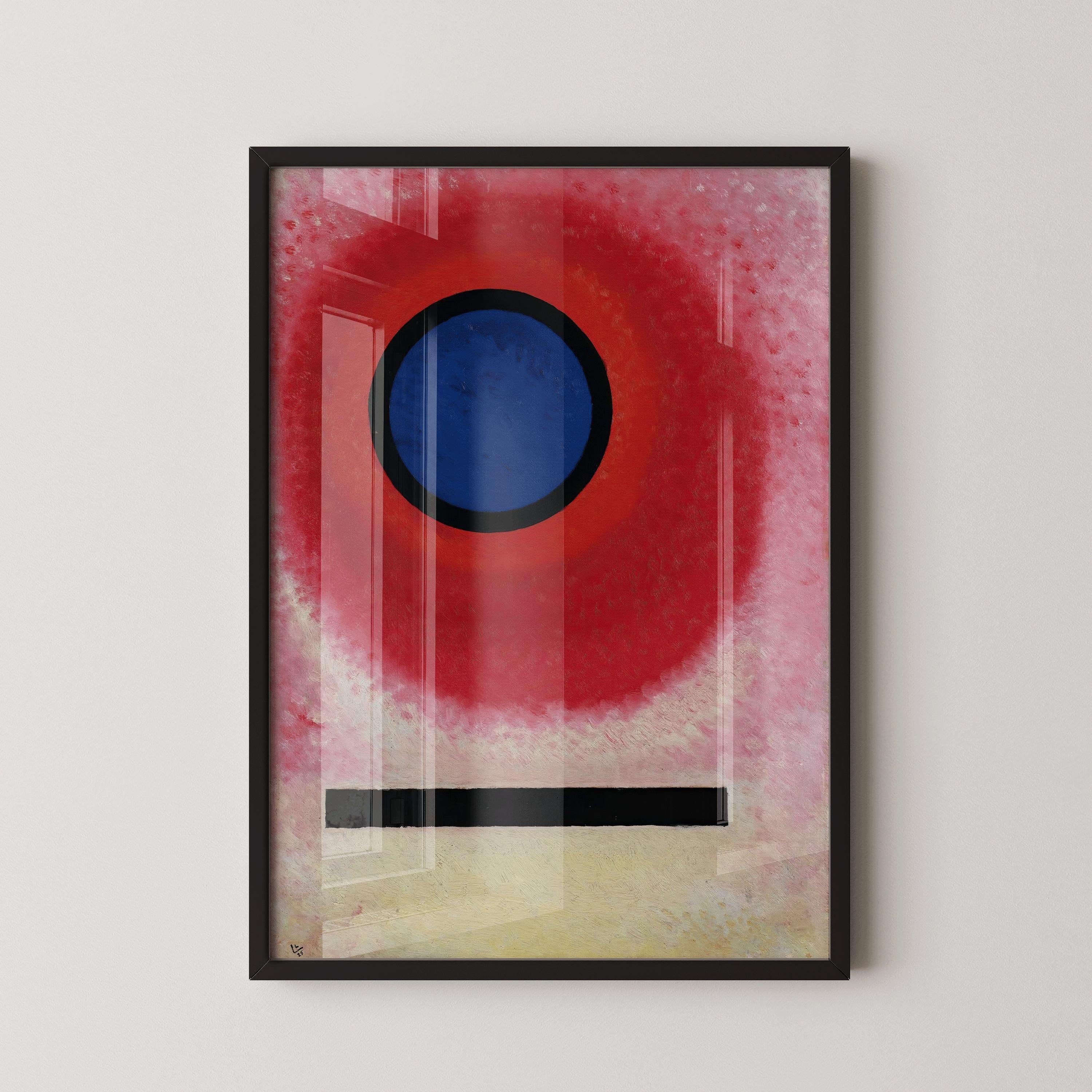 Wassily Kandinsky at Bauhaus - Blue Circle 2 PRINT | Mid - Century Modern Art in Stunning Giclee Print