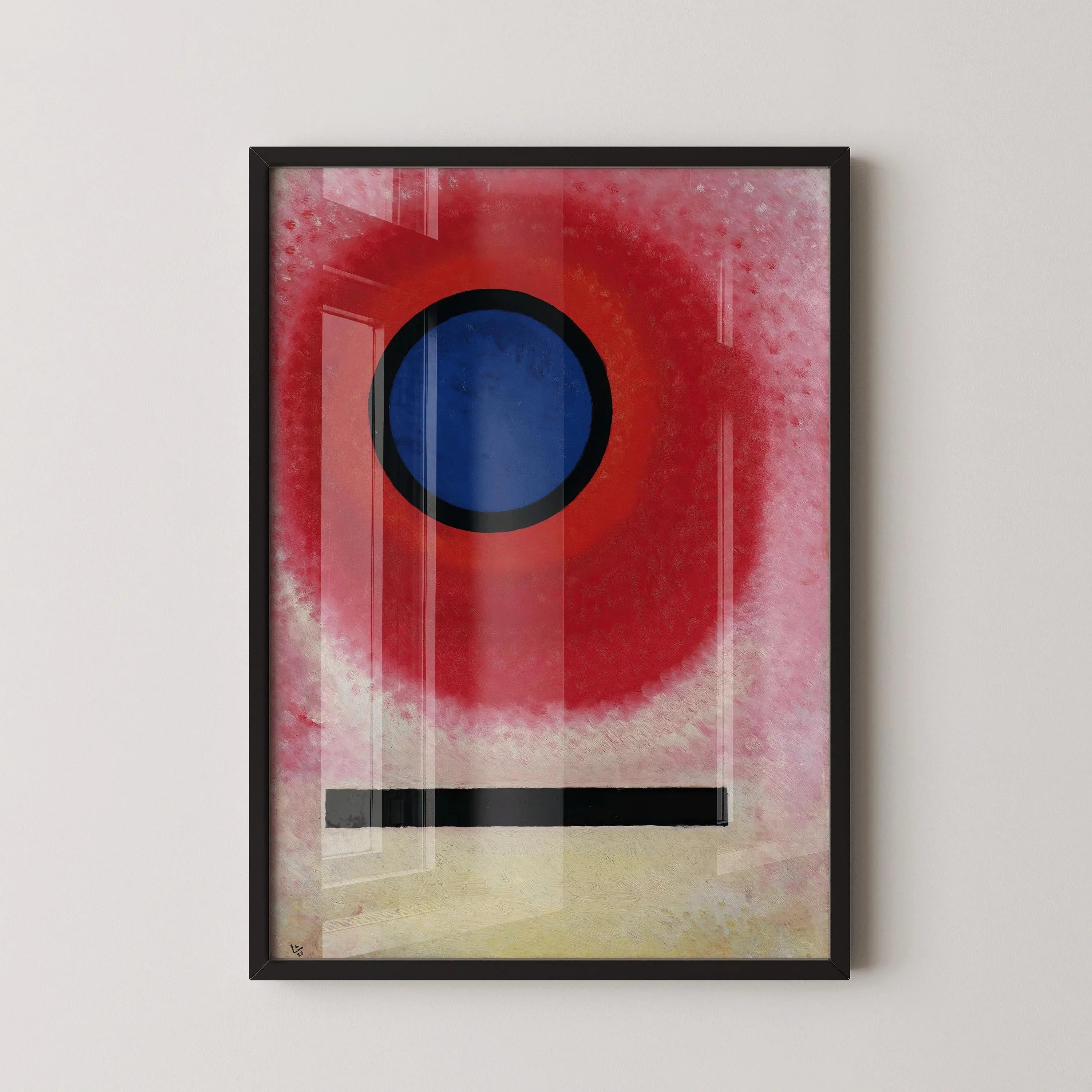 Wassily Kandinsky at Bauhaus - Blue Circle 2 PRINT | Mid - Century Modern Art in Stunning Giclee Print