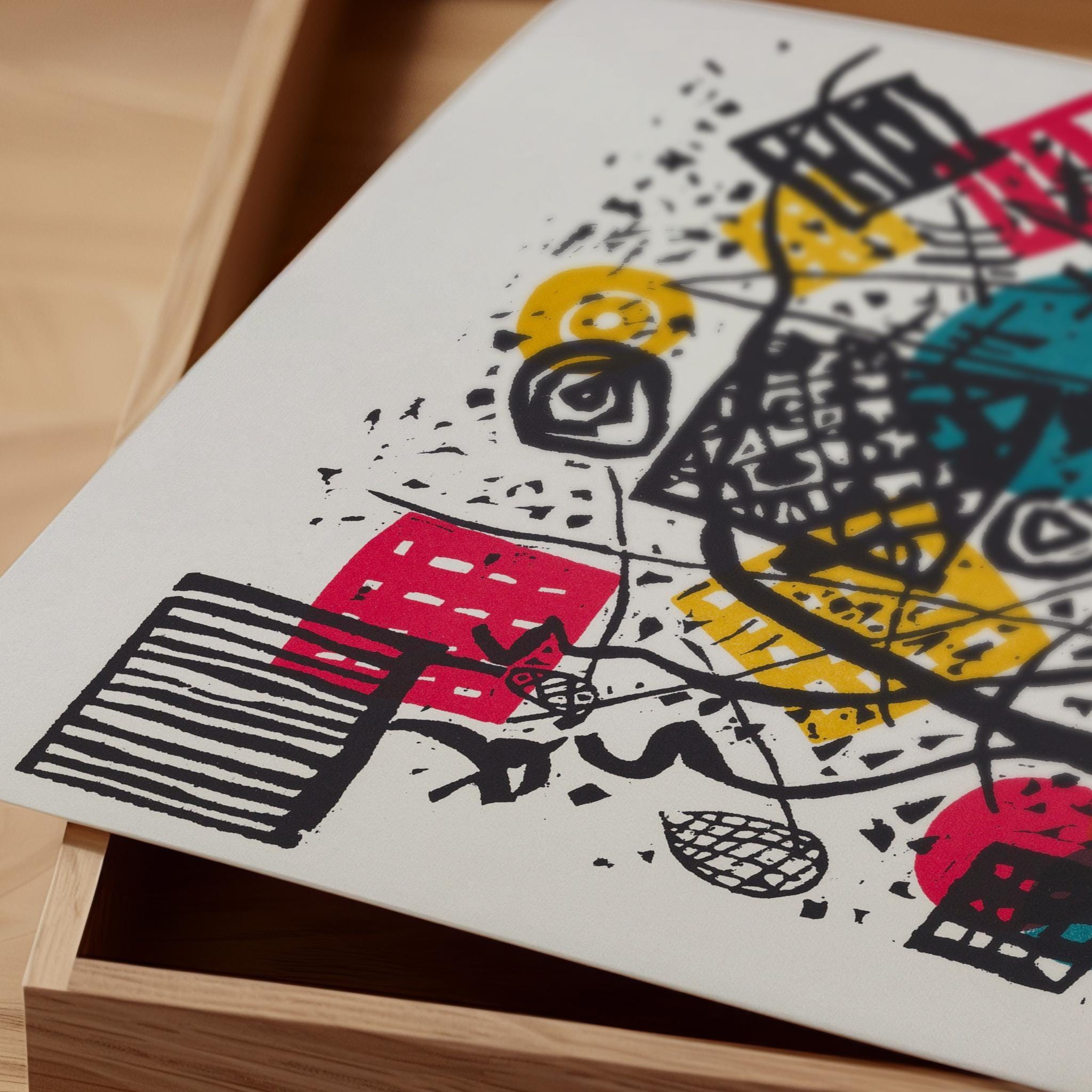 Wassily Kandinsky at Bauhaus - Small Worlds V PRINT | Mid - Century Modern Art Print