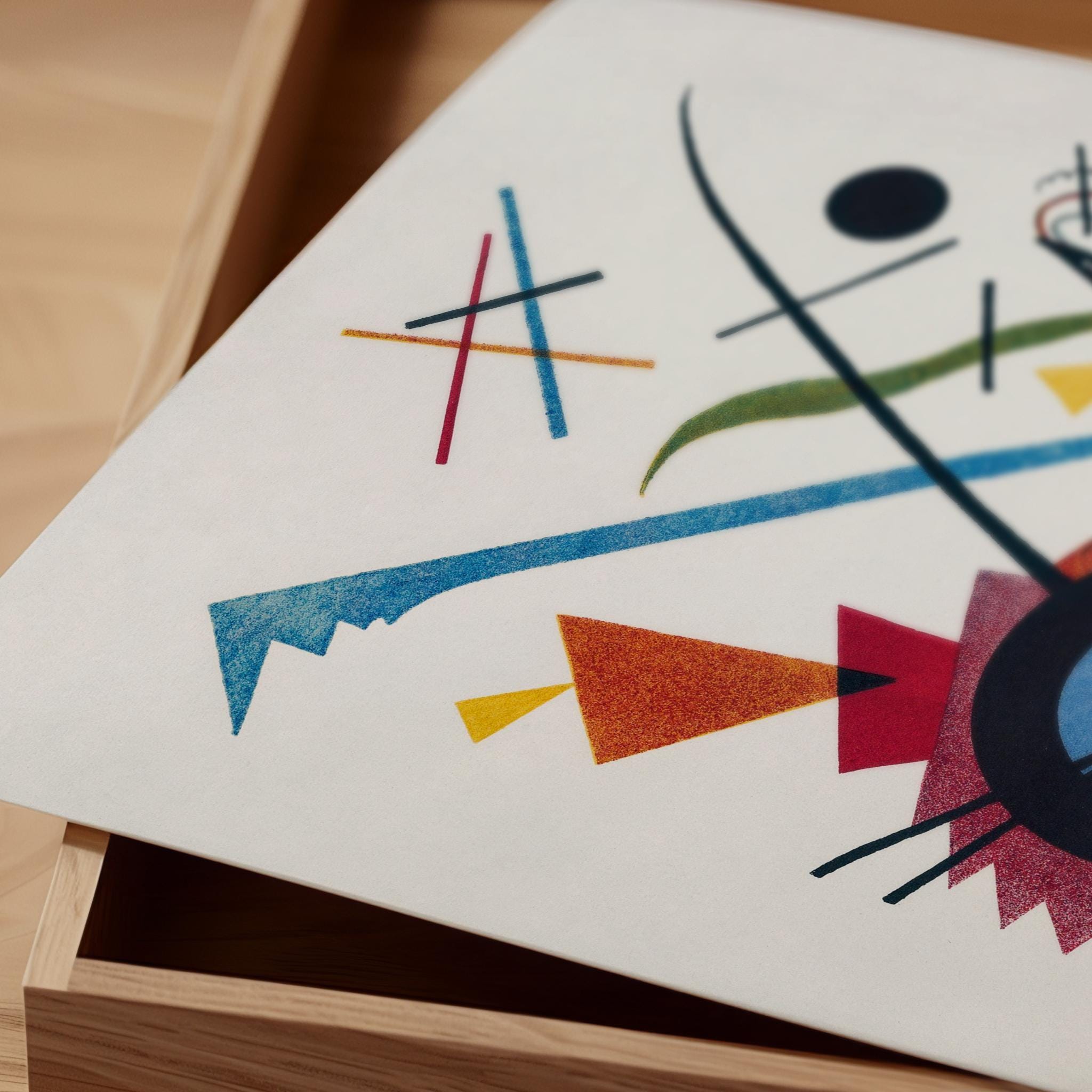 Wassily Kandinsky at Bauhaus - Violett PRINT | Mid - Century Modern Art Print in Stunning Giclee Print