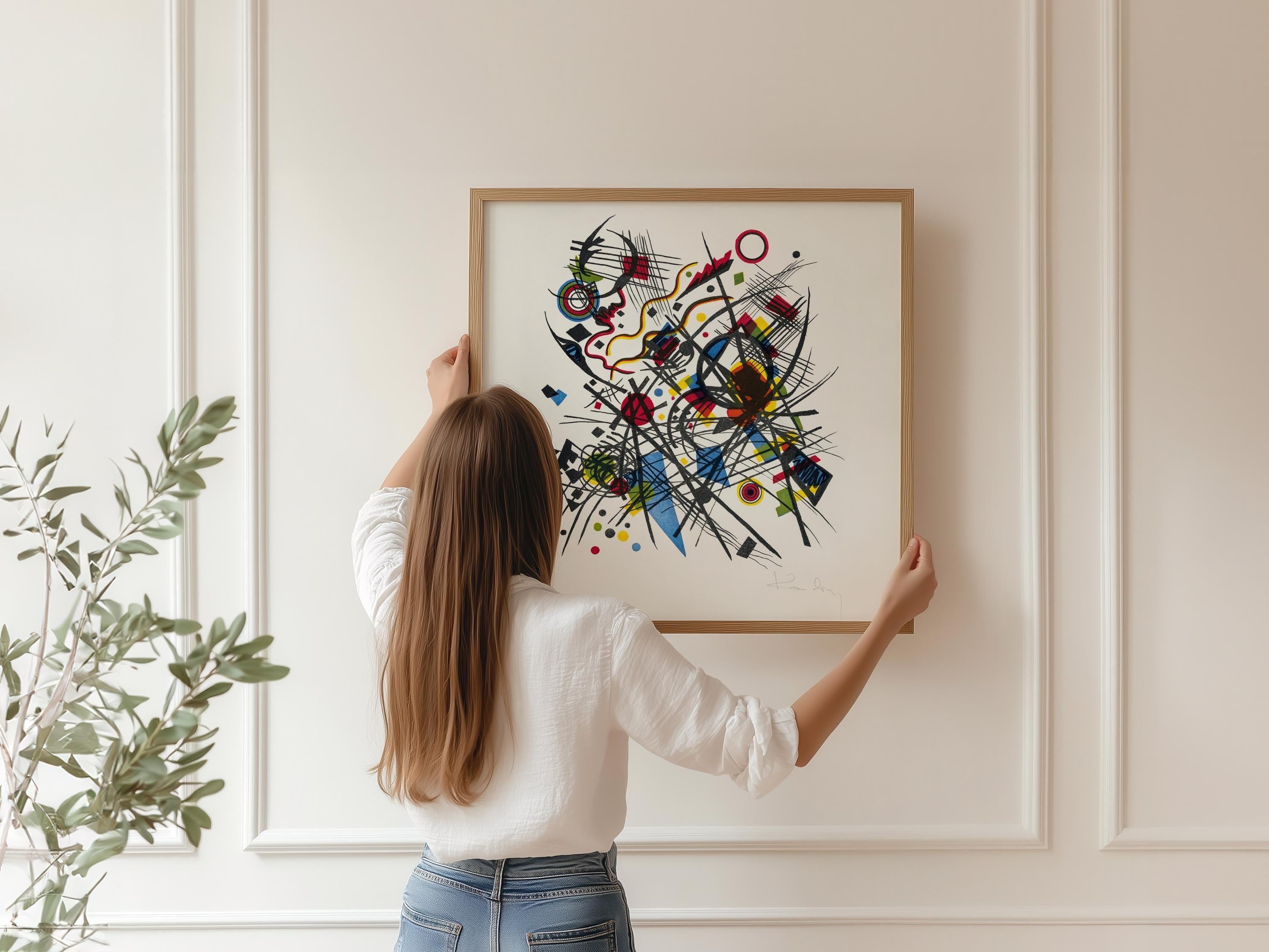 Wassily Kandinsky - Lithograph for the Fourth Bauhaus Portfolio PRINT | Famous Midcentury Modern Art (available framed) 1x1 - 9ArtPrints