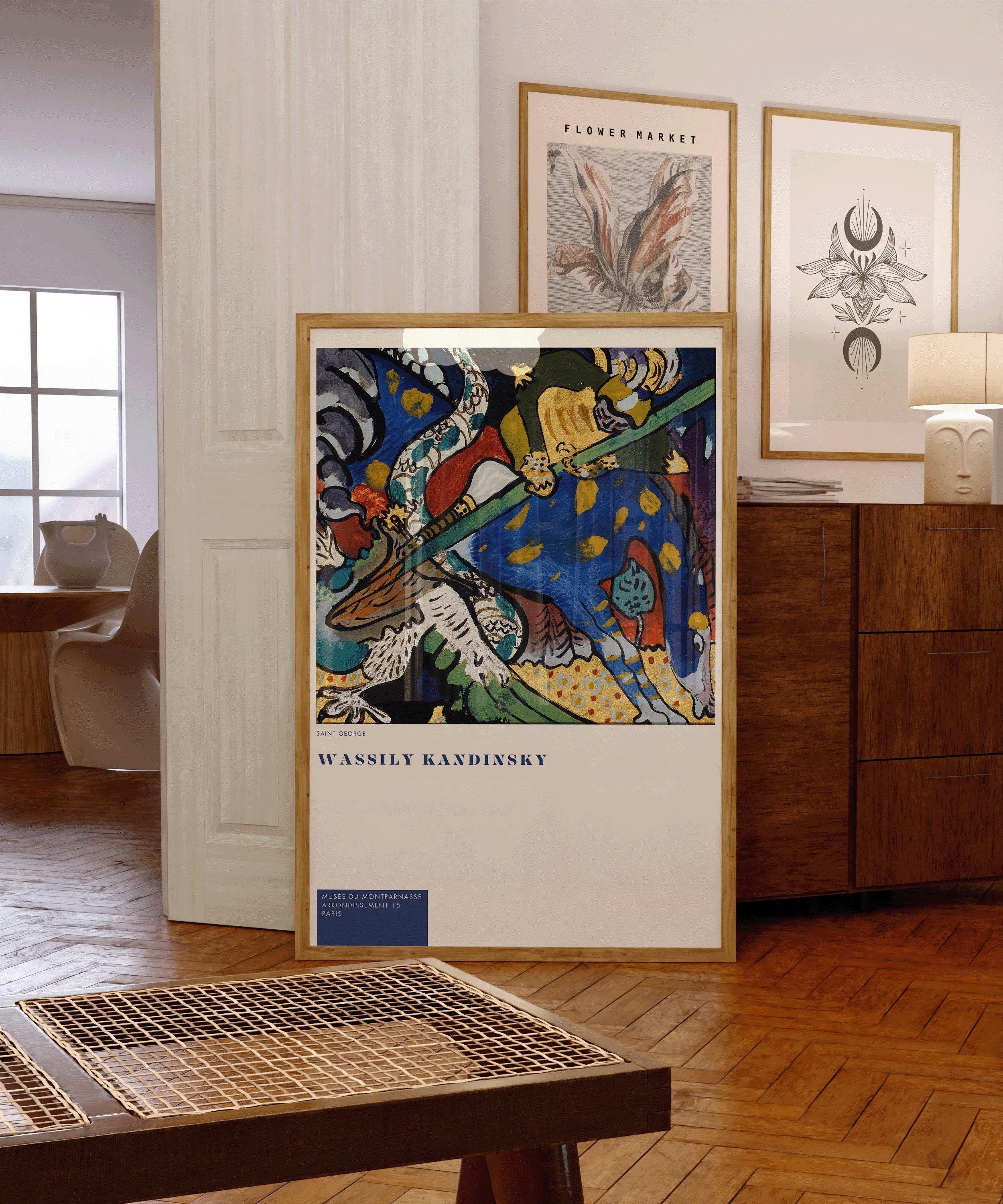 Wassily Kandinsky - St. George | Modern Abstract Art (available handframed or unframed) - 9ArtPrints