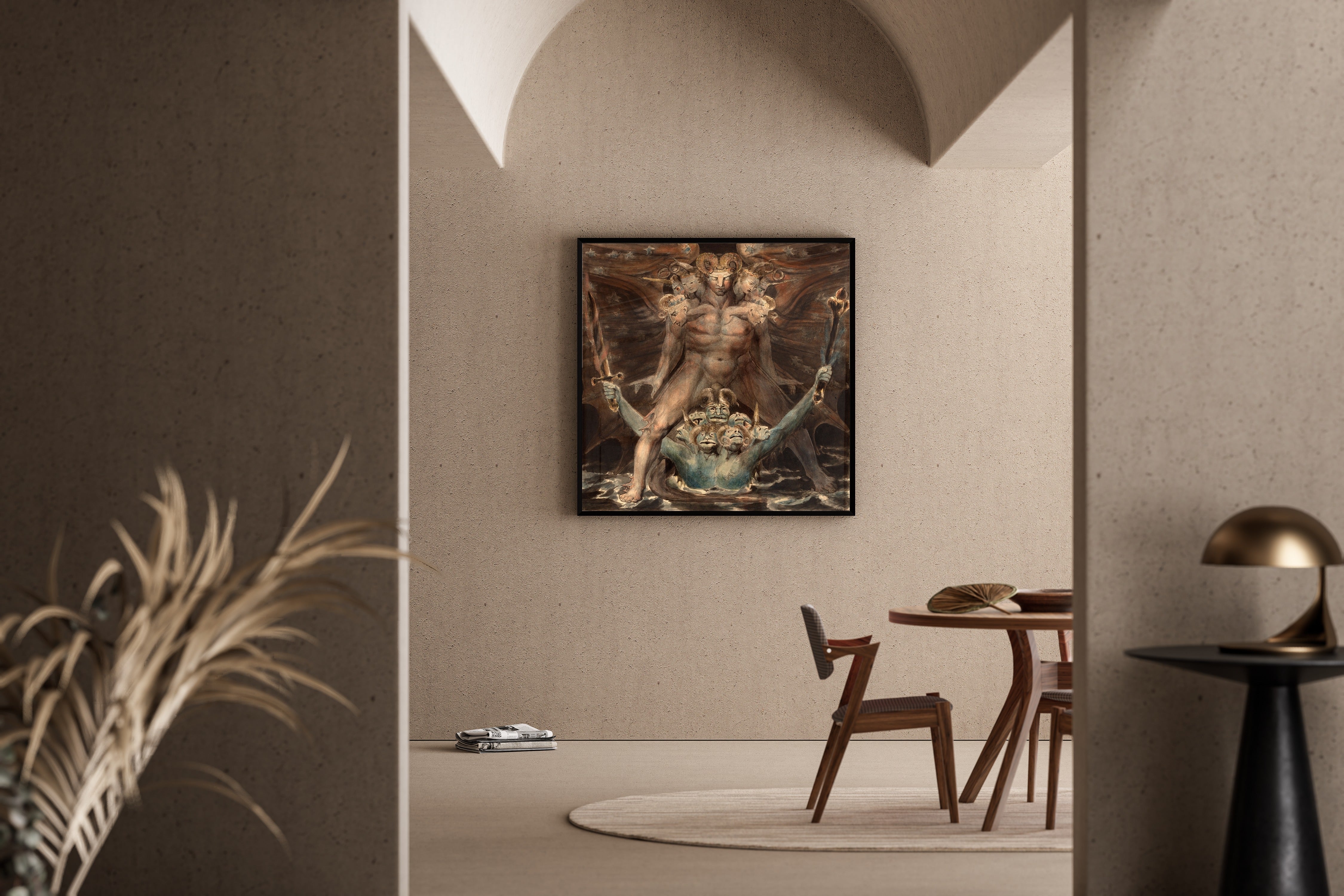 William Blake — The Great Red Dragon and the Beast from the Sea | Fine Art Giclée Print - 9ArtPrints