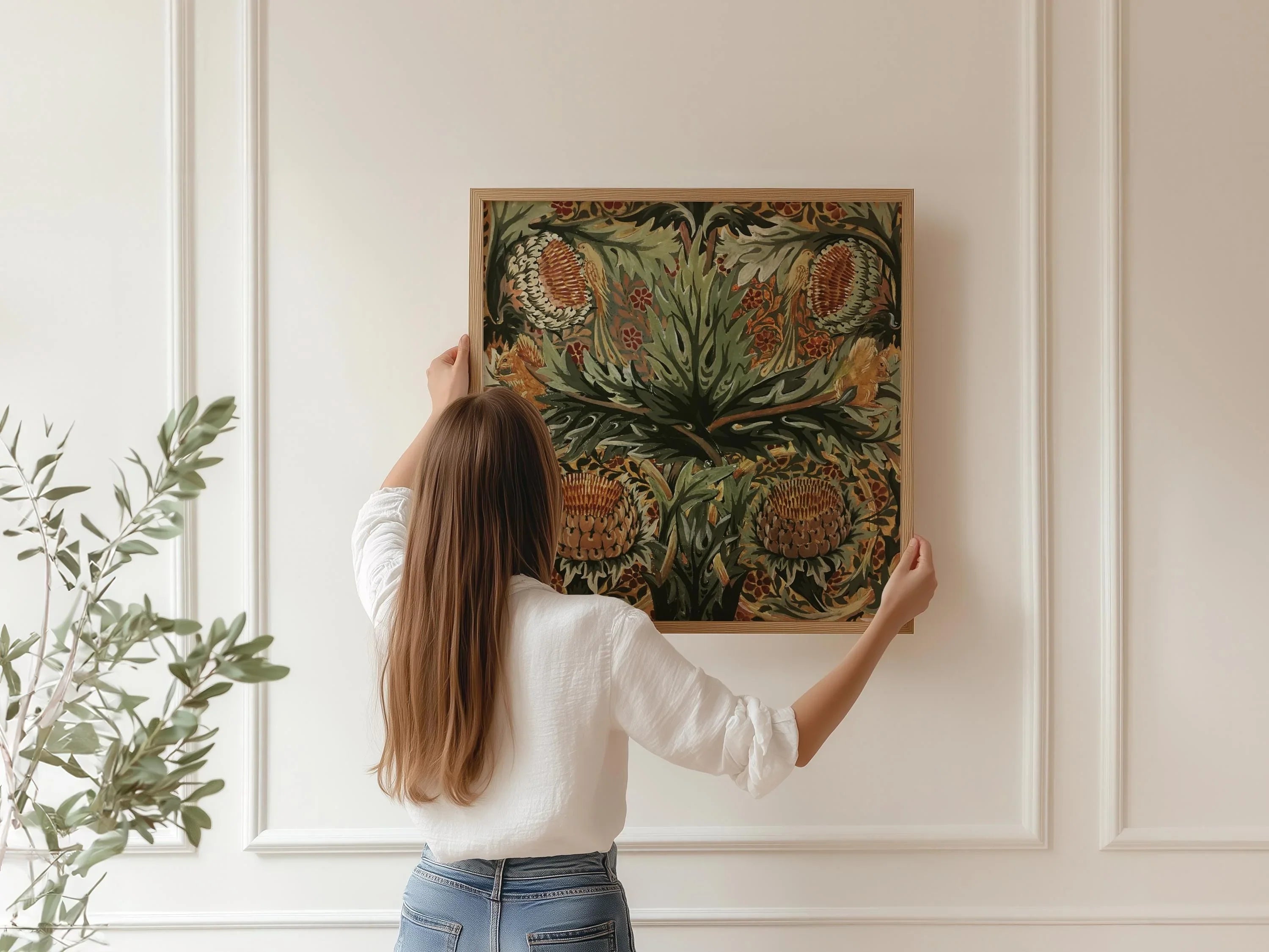 William Morris - Artichokes, Birds and Squirrels PRINT | Our Magnificent Bestseller and Statement Piece available framed 1X1 - 9ArtPrints