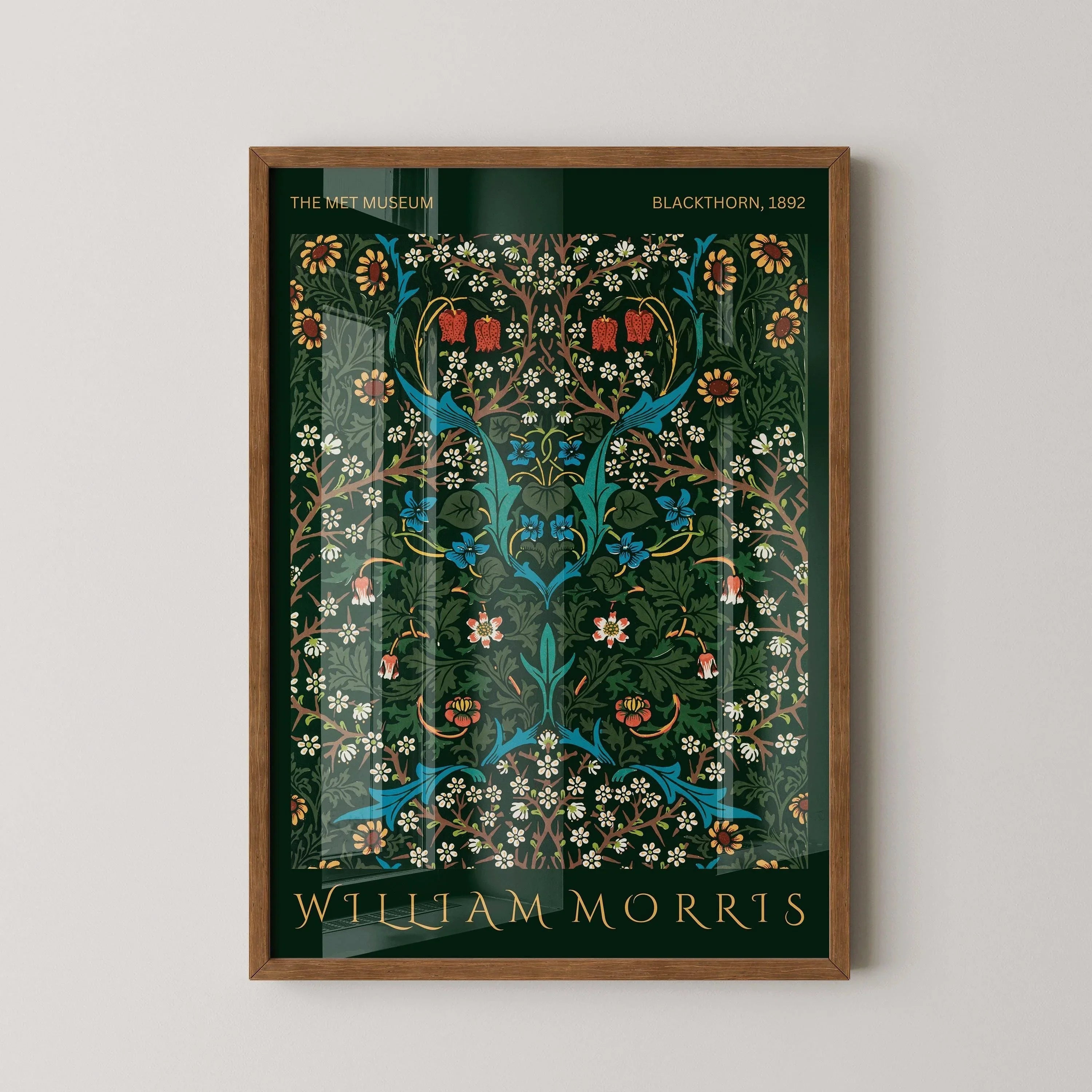 William Morris - Blackthorne PRINT | Vintage Botanical Pattern Poster