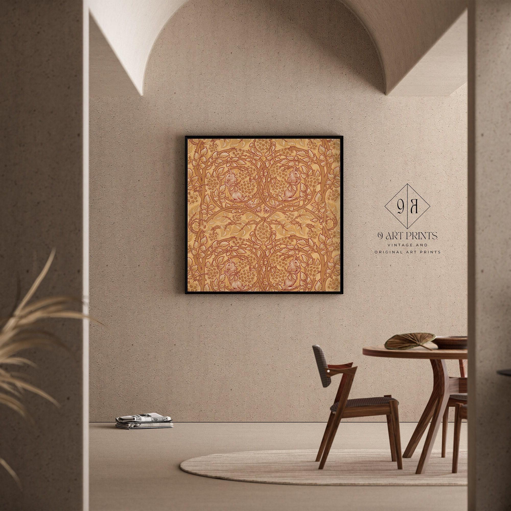 William Morris - Bramble and Squirrels PRINT | An Exceptionally Elegant Vintage Botanical Pattern Print available framed 1x1 - 9ArtPrints