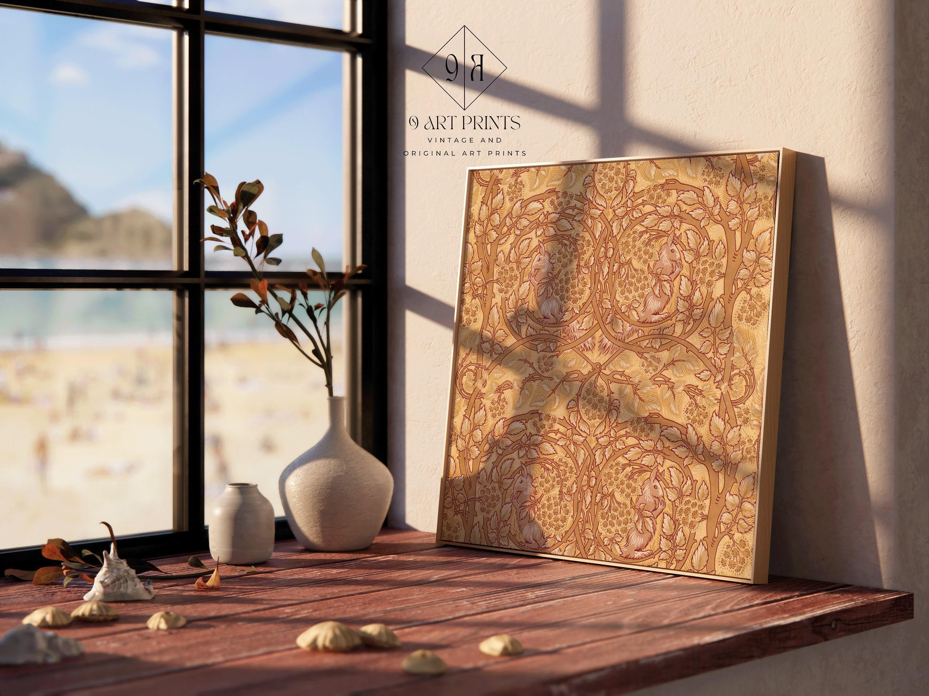 William Morris - Bramble and Squirrels PRINT | An Exceptionally Elegant Vintage Botanical Pattern Print available framed 1x1 - 9ArtPrints