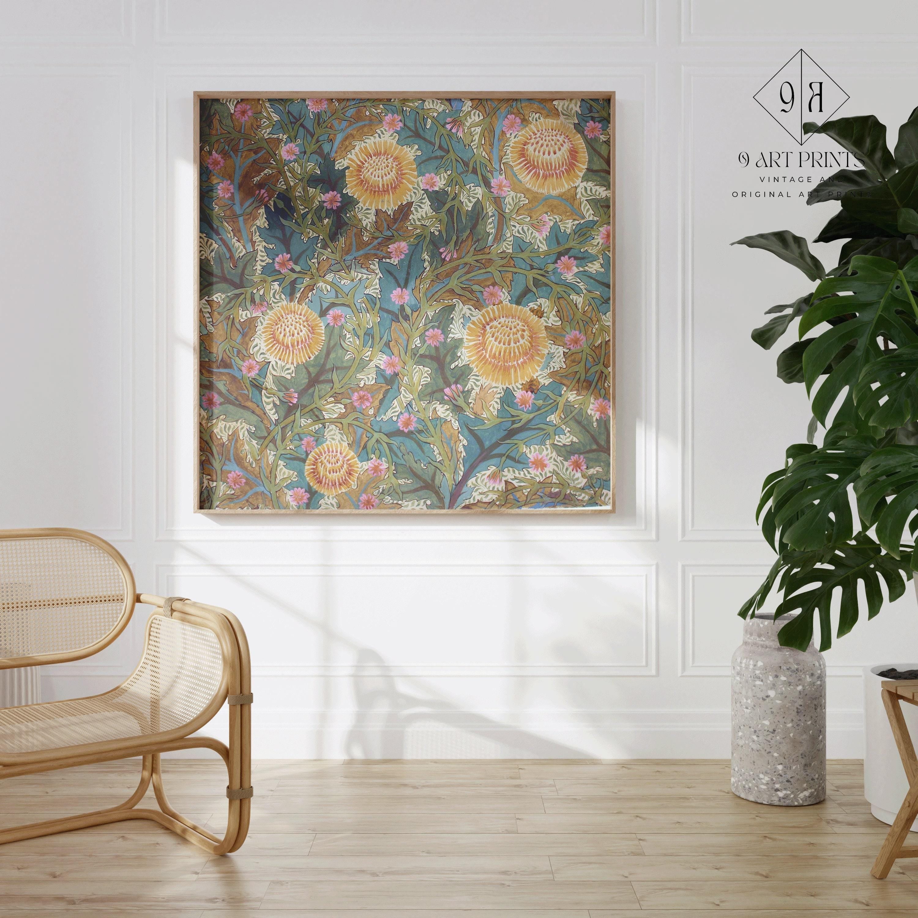 William Morris - Chrysanthemum PRINT | Vintage Botanical Pattern (available handframed or unframed) 1x1 - 9ArtPrints