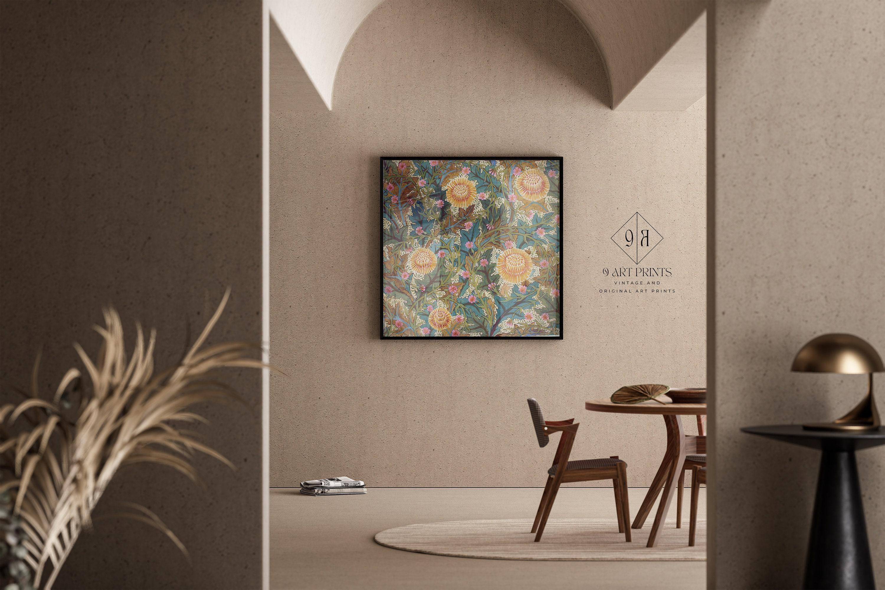 William Morris - Chrysanthemum PRINT | Vintage Botanical Pattern (available handframed or unframed) 1x1 - 9ArtPrints