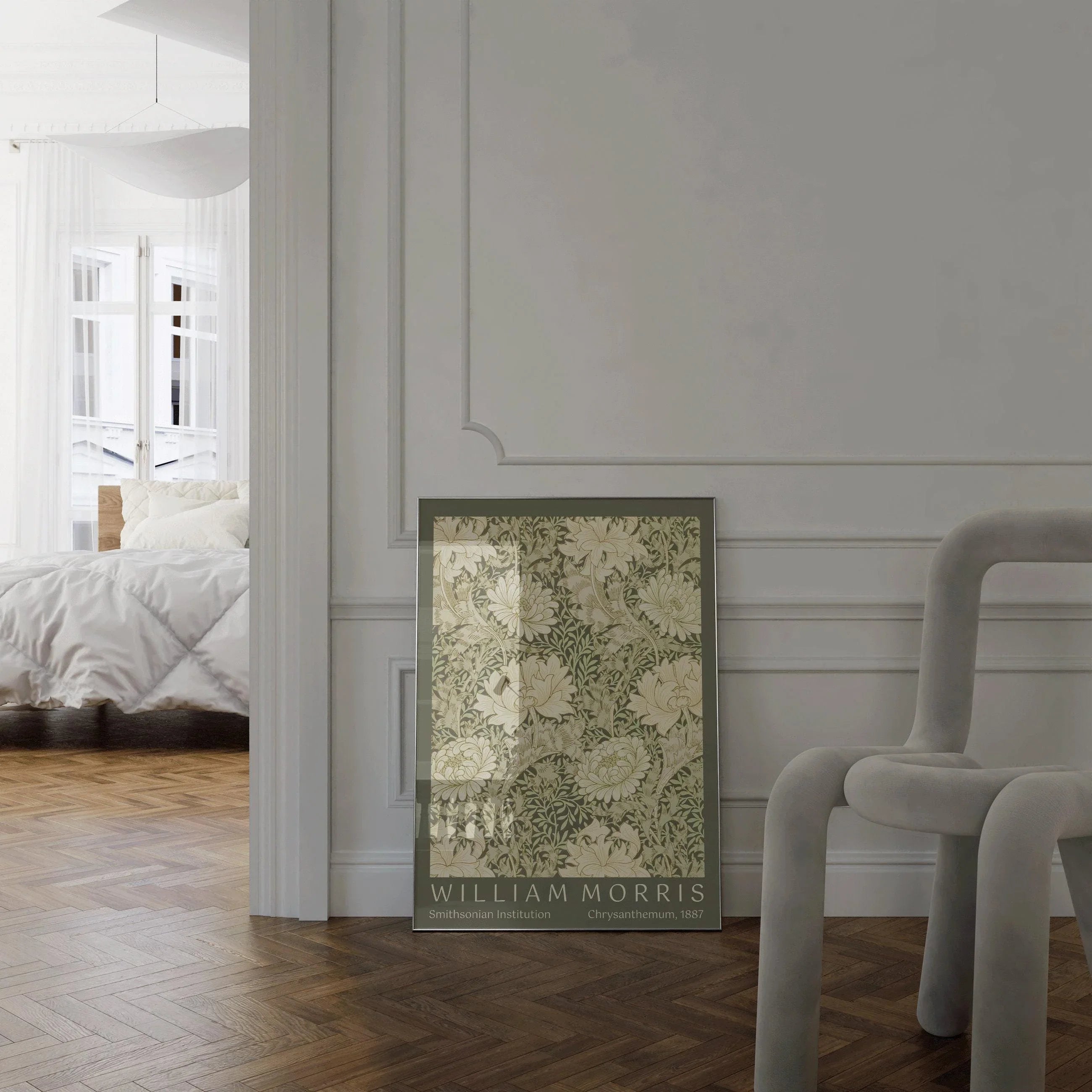 William Morris - Chrysanthemum PRINT | Vintage Botanical Pattern Poster