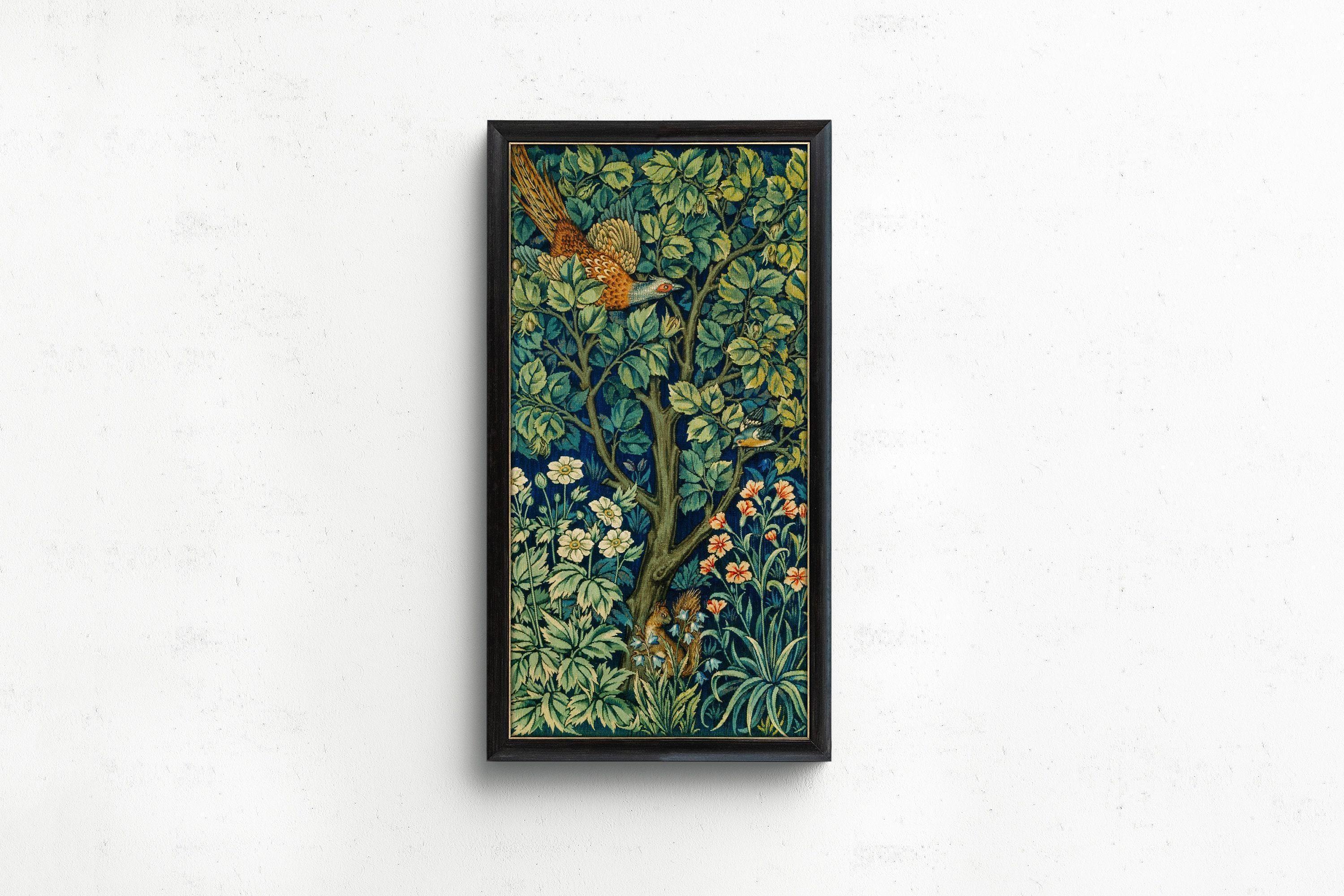 William Morris - Cock Pheasant and Squirrel PRINT | Vintage Victorian Botanical Tall Vertical Art (available framed) 2x1 - 9ArtPrints