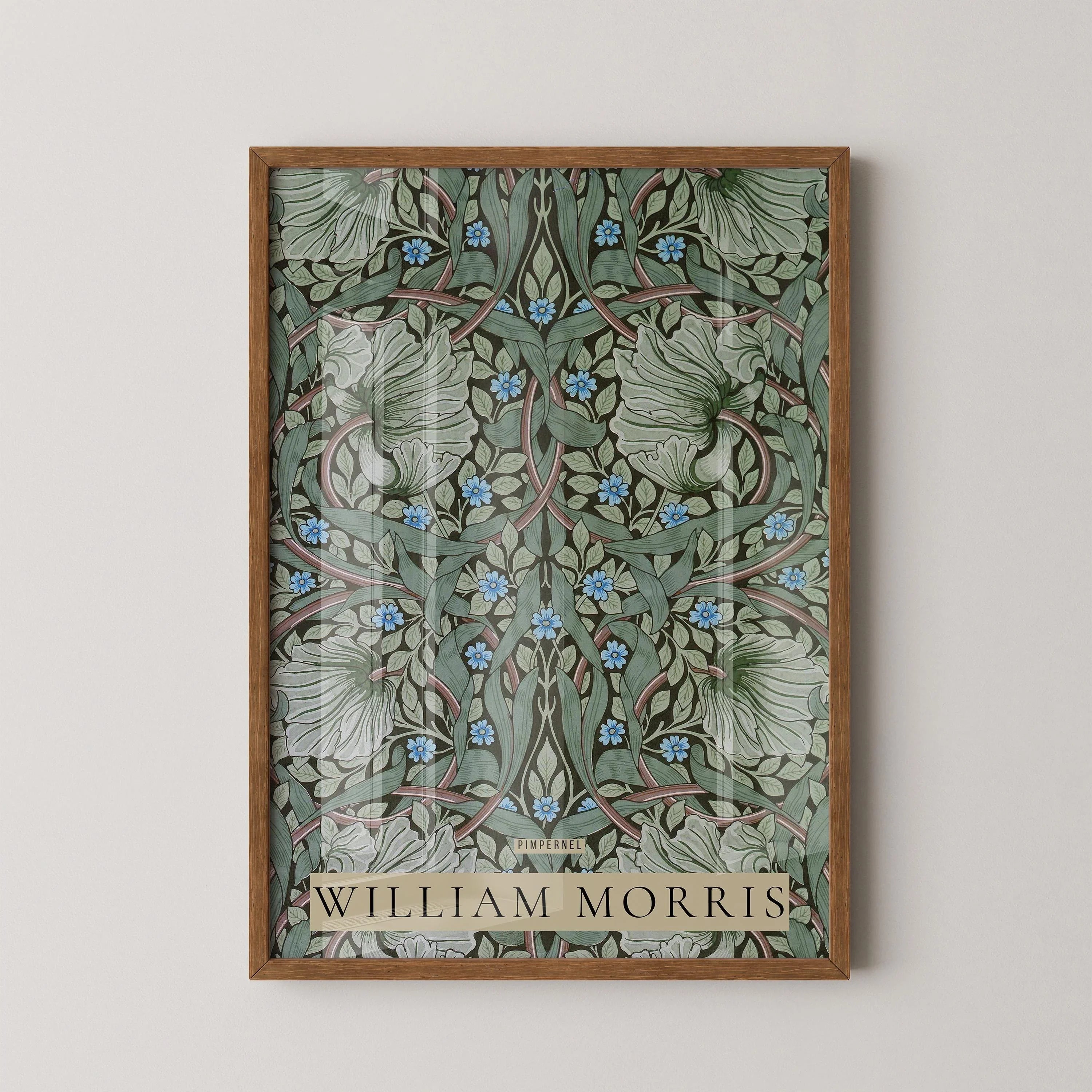 William Morris Pimpernel Print: Vintage Floral Giclee Art - 9ArtPrints