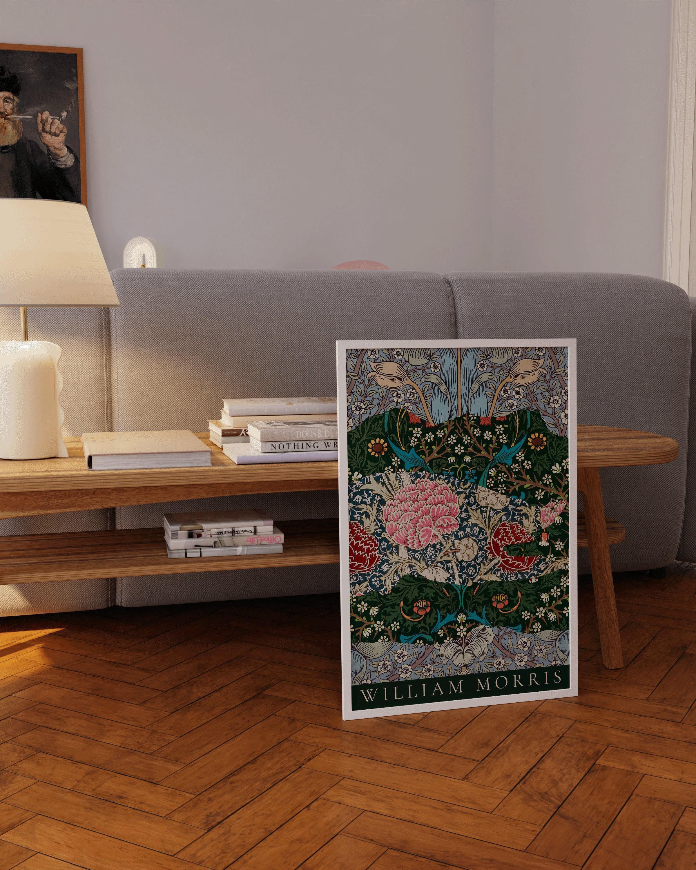 William Morris Poster - 'Strips' PRINT | Vintage Botanical Pattern Poster (available handframed or unframed) - 9ArtPrints