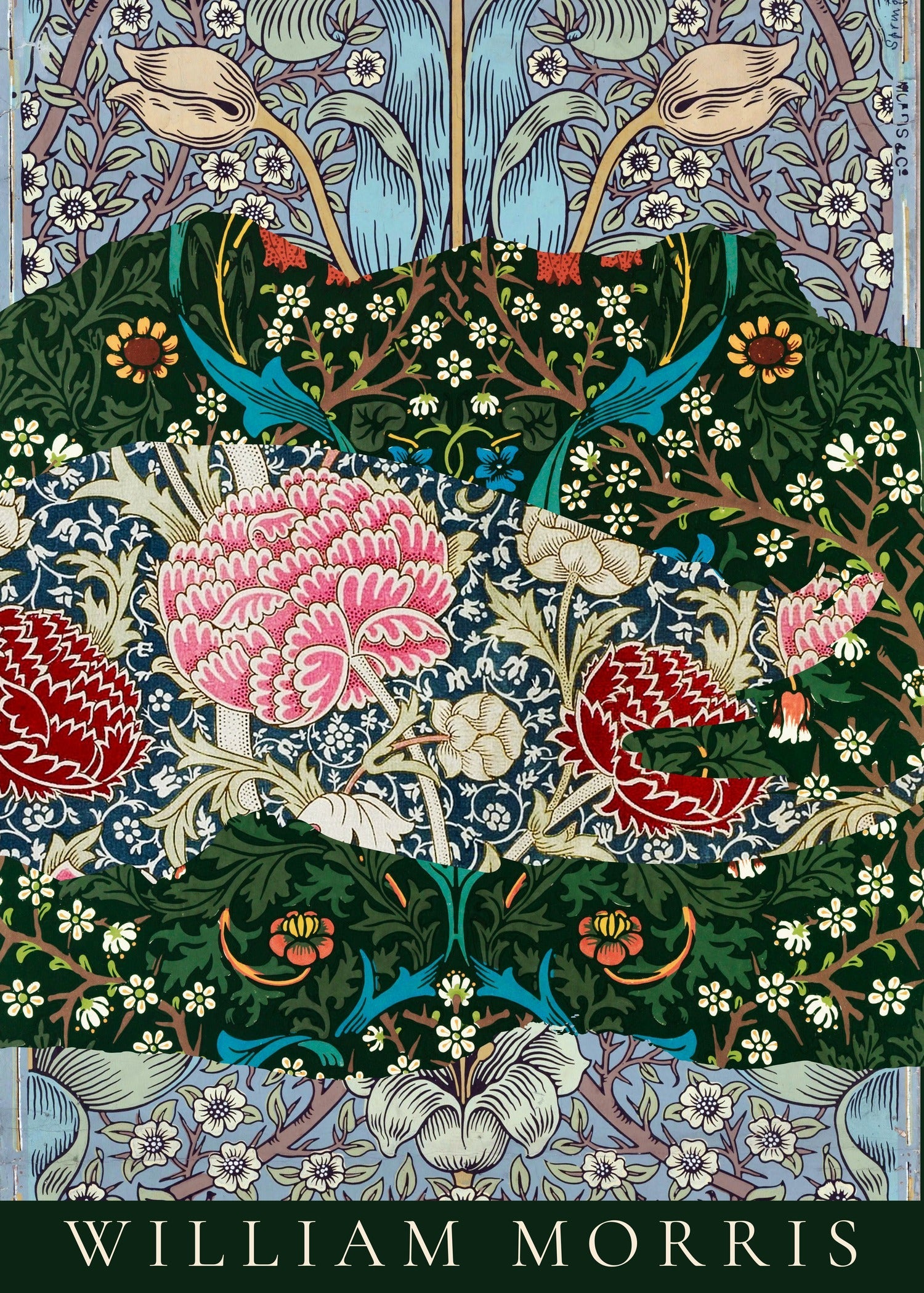 William Morris — Strips | Botanical Art Print - 9ArtPrints