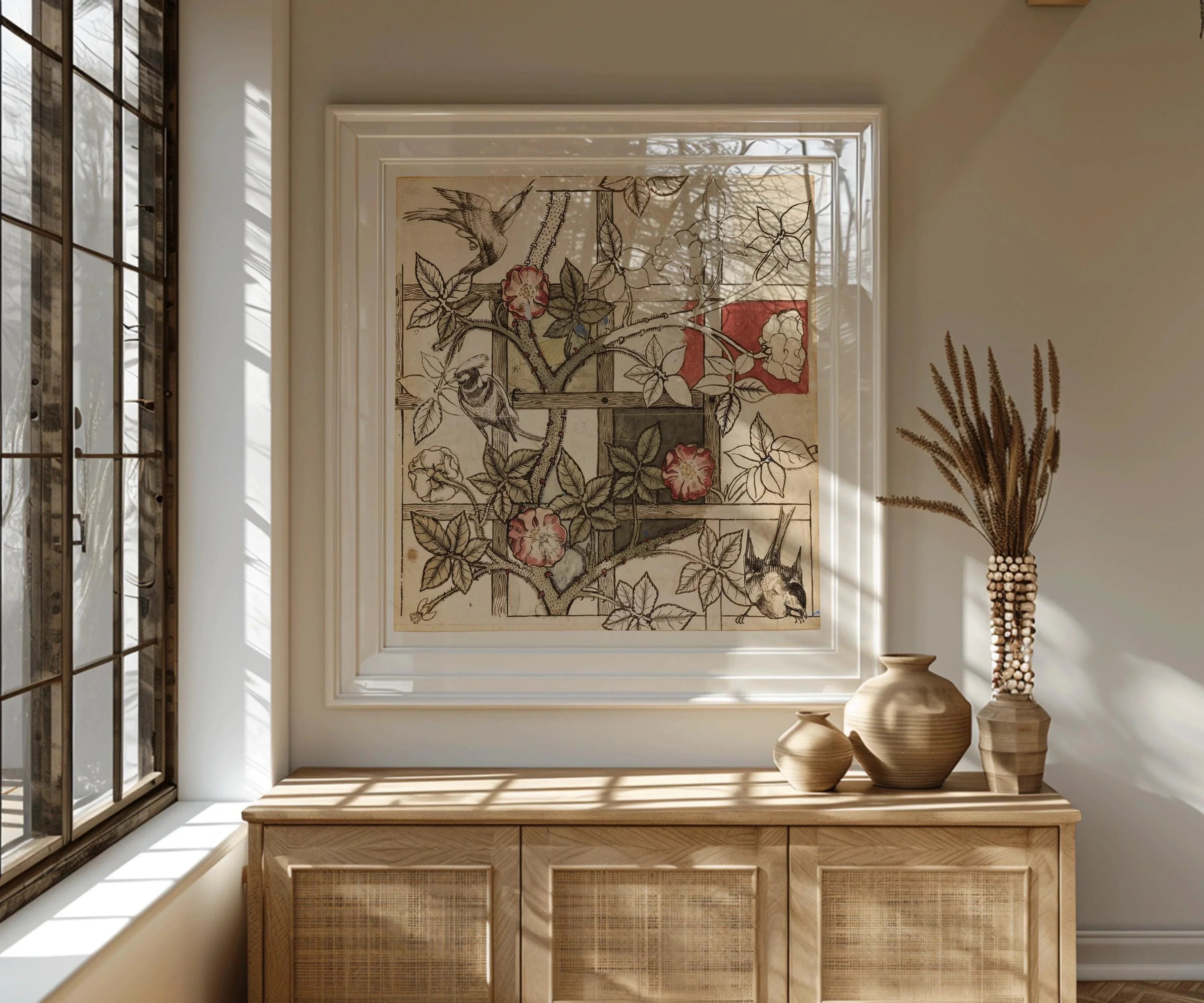 William Morris - Trellis PRINT | Possibly Our Most Beautiful Botanical Print | Vintage Floral Pattern available framed 1x1 - 9ArtPrints