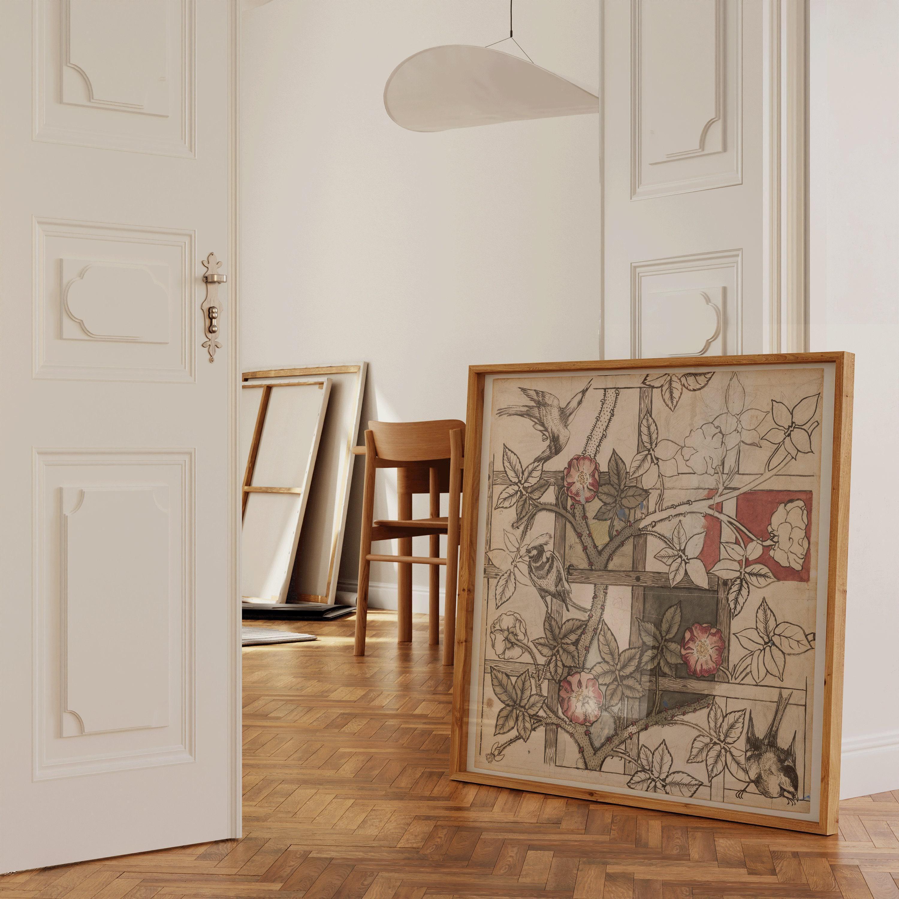 William Morris - Trellis PRINT | Possibly Our Most Beautiful Botanical Print | Vintage Floral Pattern available framed 1x1 - 9ArtPrints