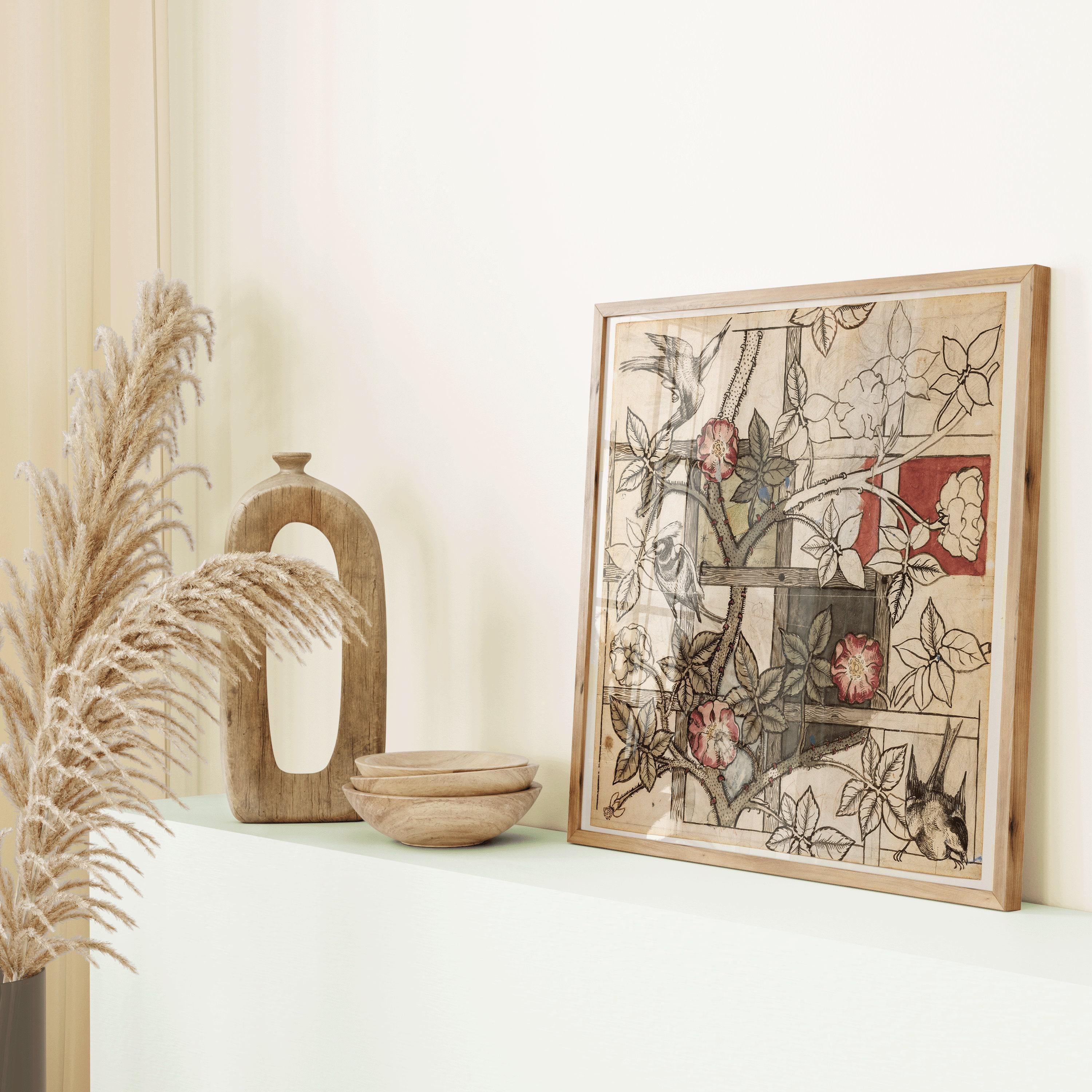 William Morris - Trellis PRINT | Possibly Our Most Beautiful Botanical Print | Vintage Floral Pattern available framed 1x1 - 9ArtPrints