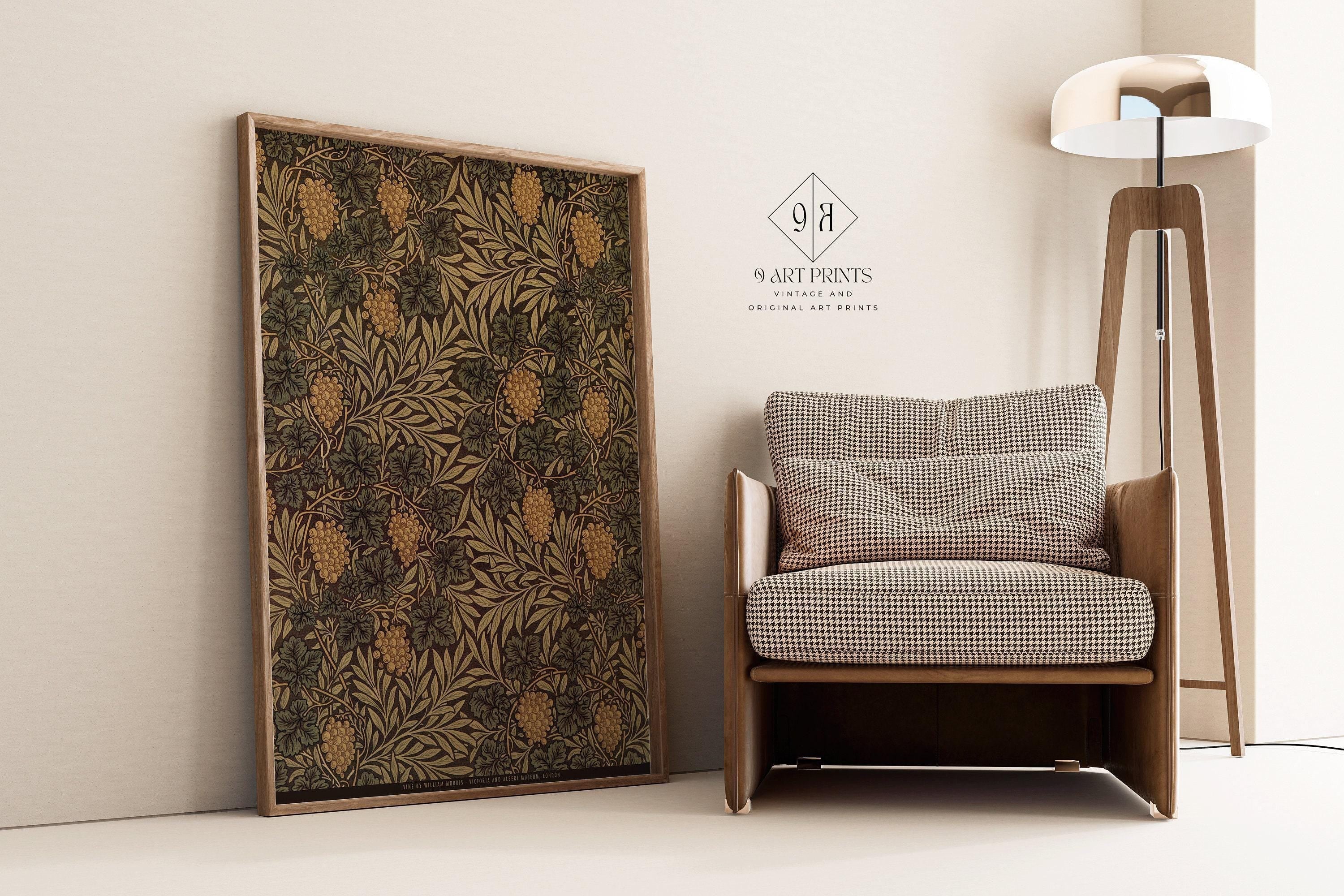 William Morris - Vine PRINT | Vintage Botanical Pattern in Brown