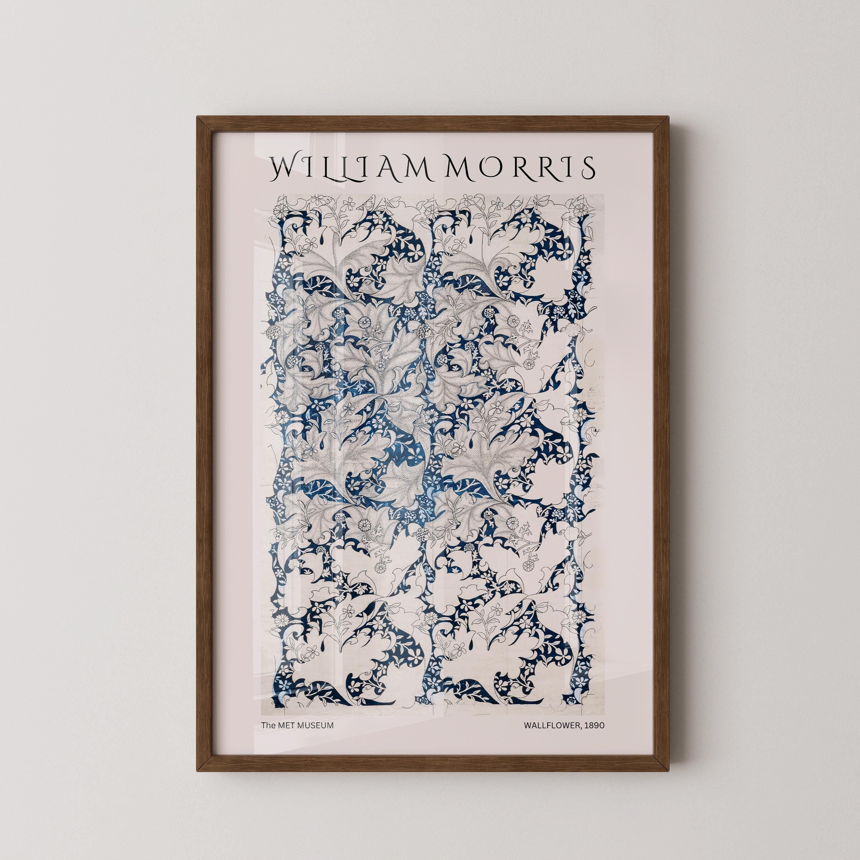 William Morris - Wallflower PRINT | Vintage Botanical Pattern Poster