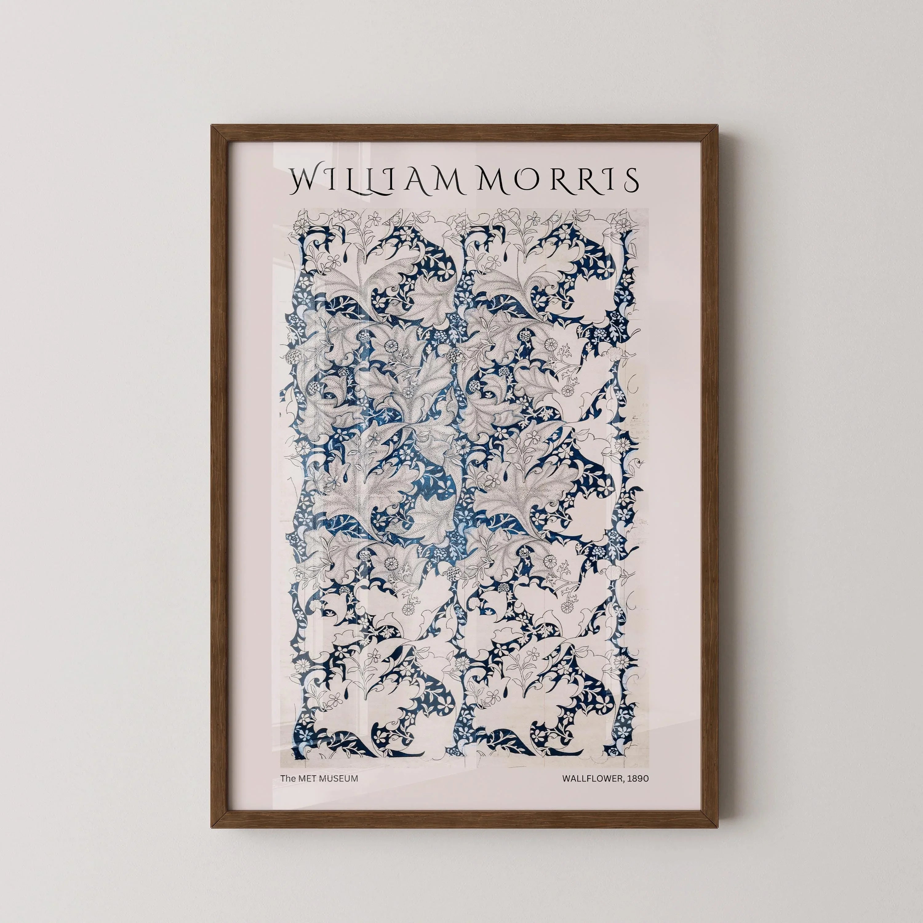 William Morris - Wallflower PRINT | Vintage Botanical Pattern Poster