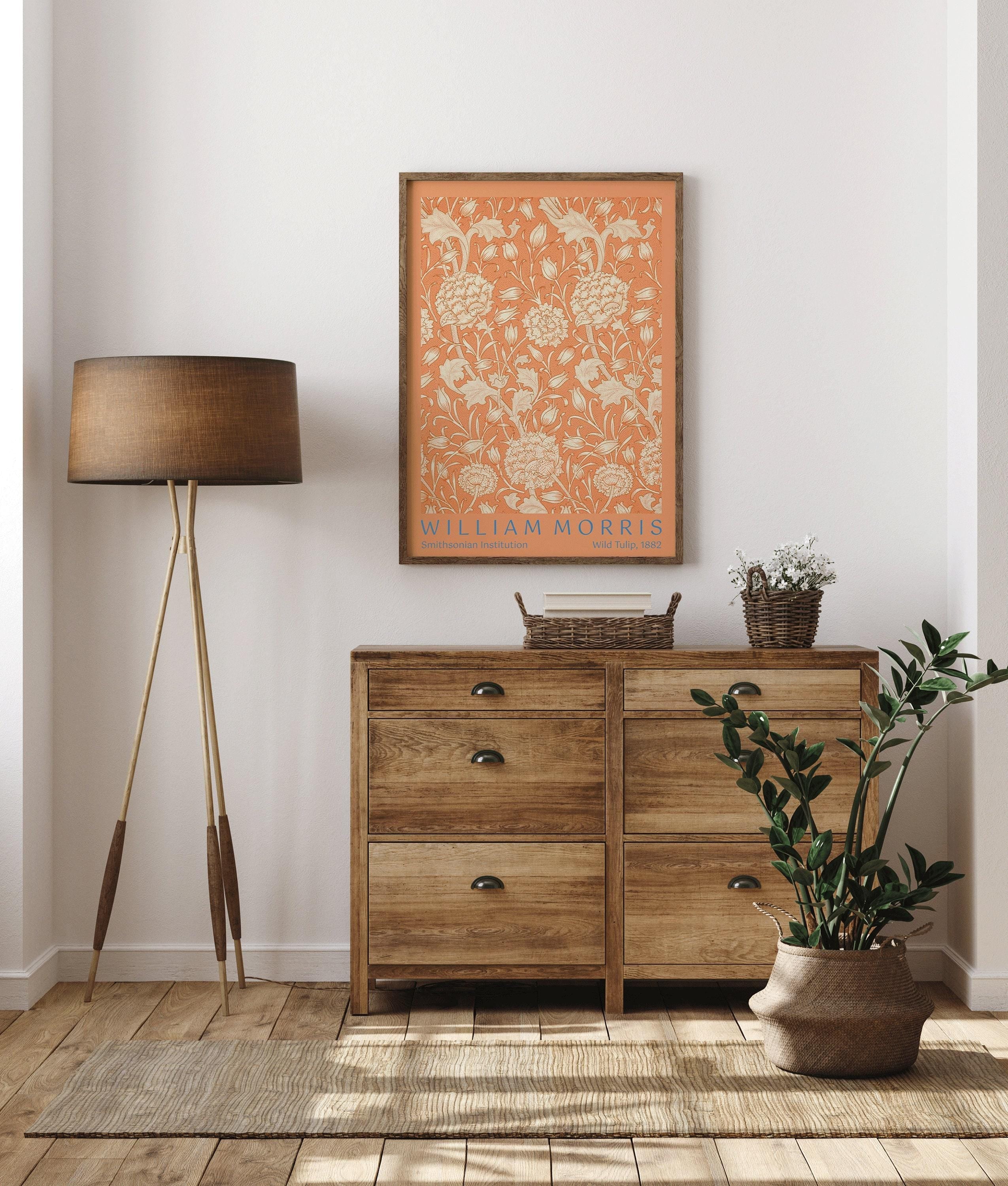 William Morris - Wild Tulip PRINT | Vintage Botanical Pattern Poster