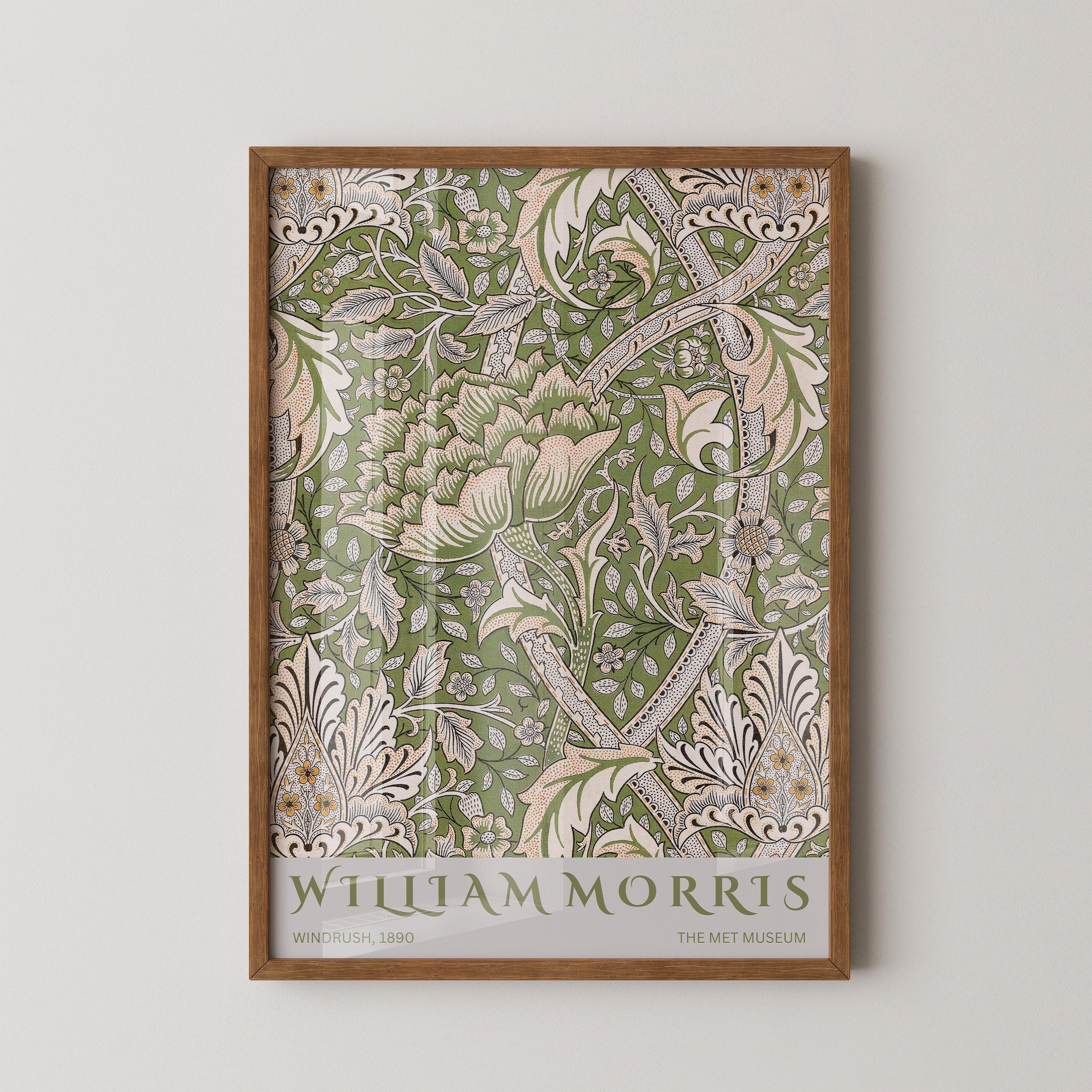 William Morris - Windrush PRINT | Vintage Botanical Pattern Poster