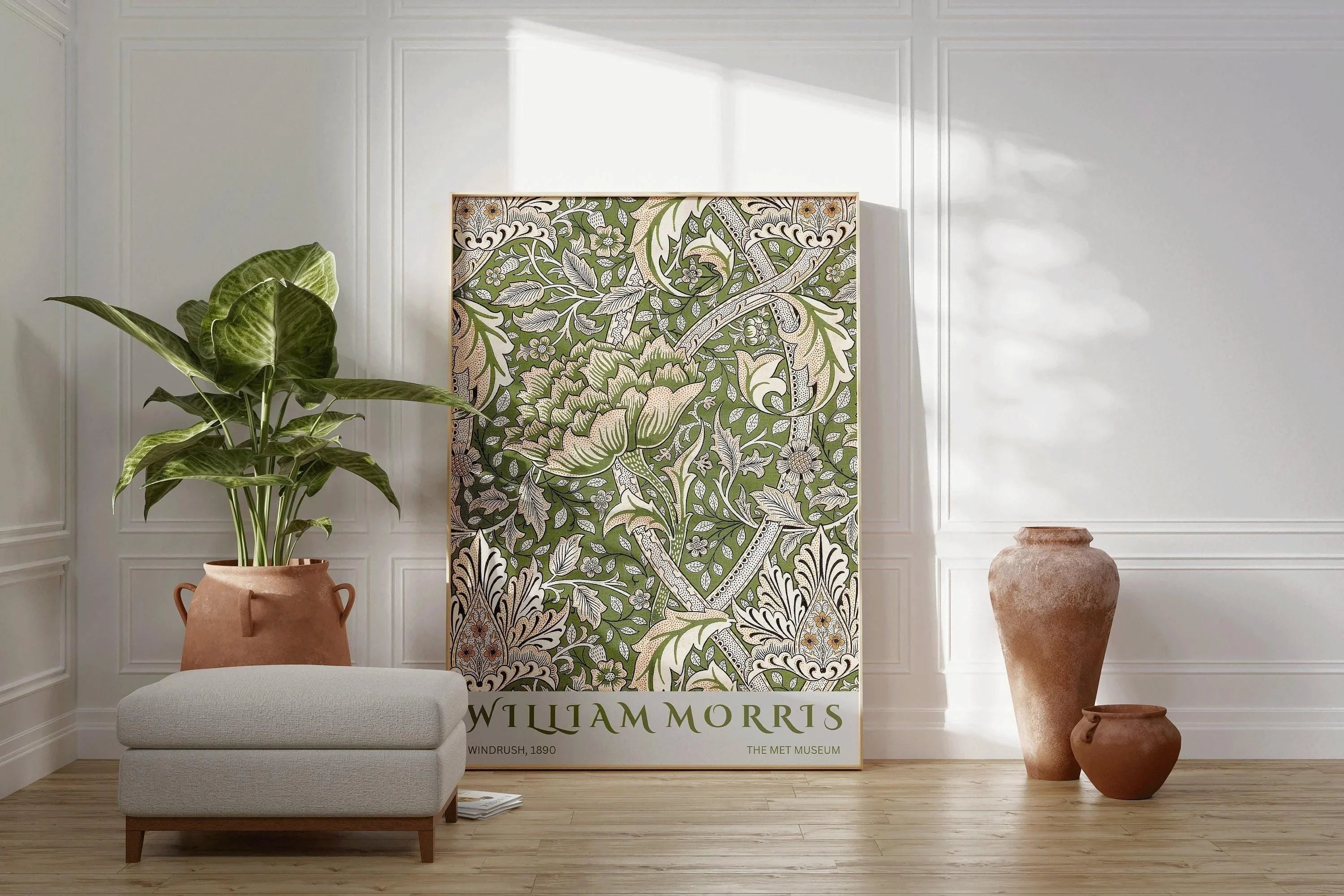 William Morris - Windrush PRINT | Vintage Botanical Pattern Poster
