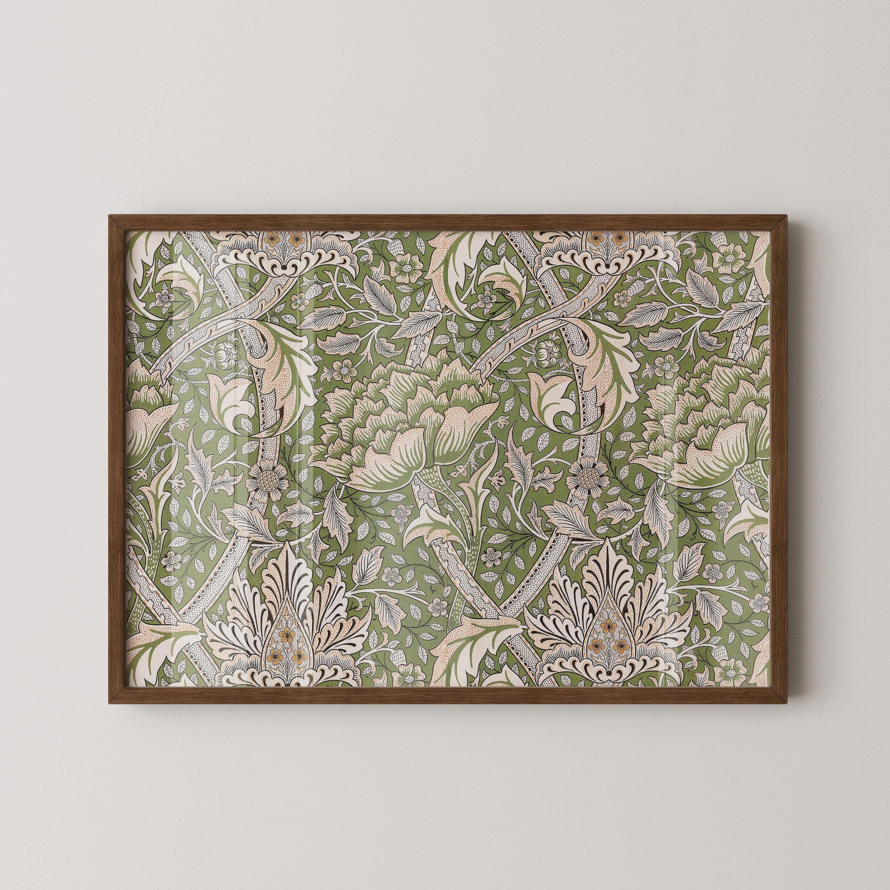 William Morris - Windrush PRINT | Vintage Pattern Print in Sage Green