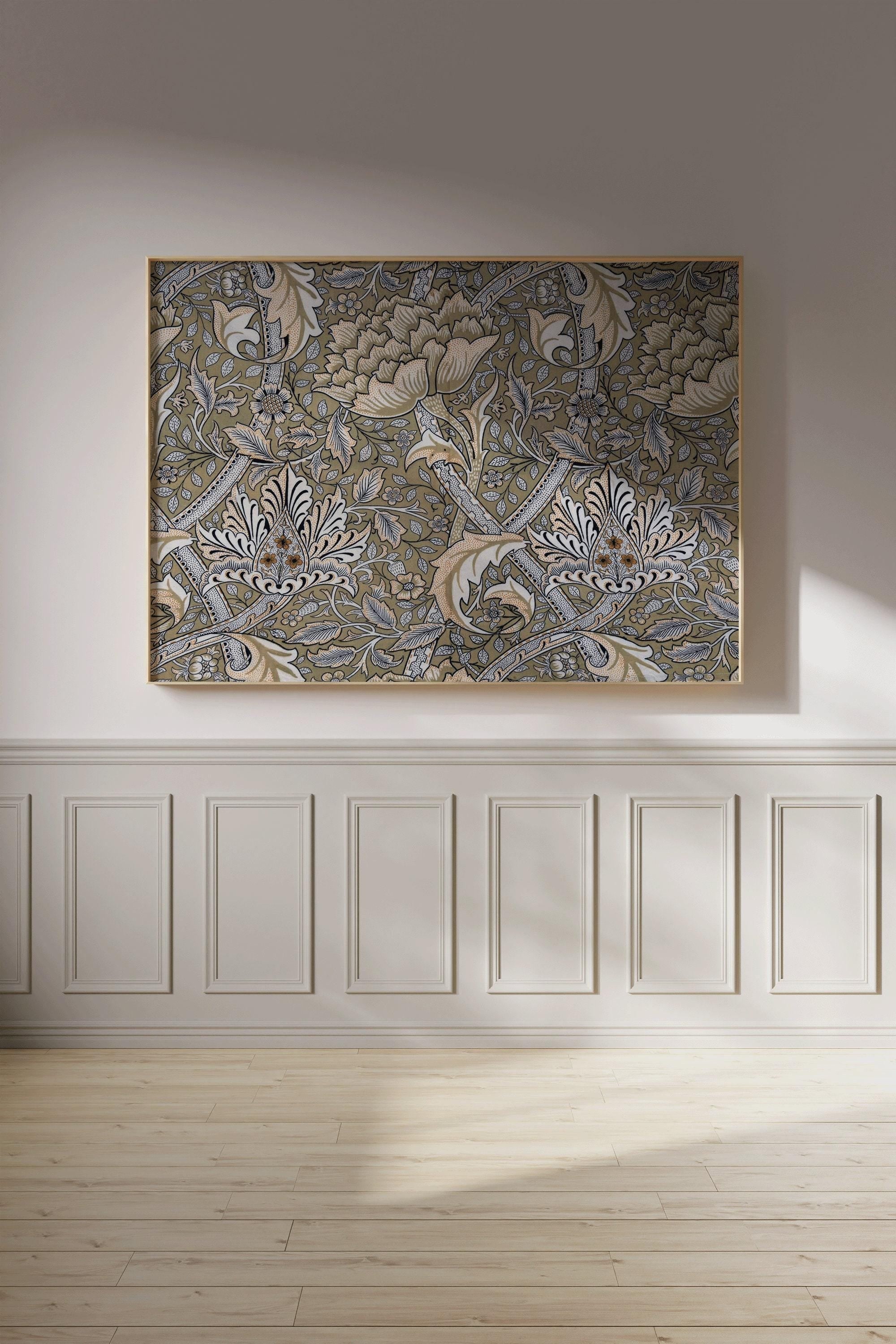 William Morris - Windrush PRINT | Vintage Pattern Print in Sage Green