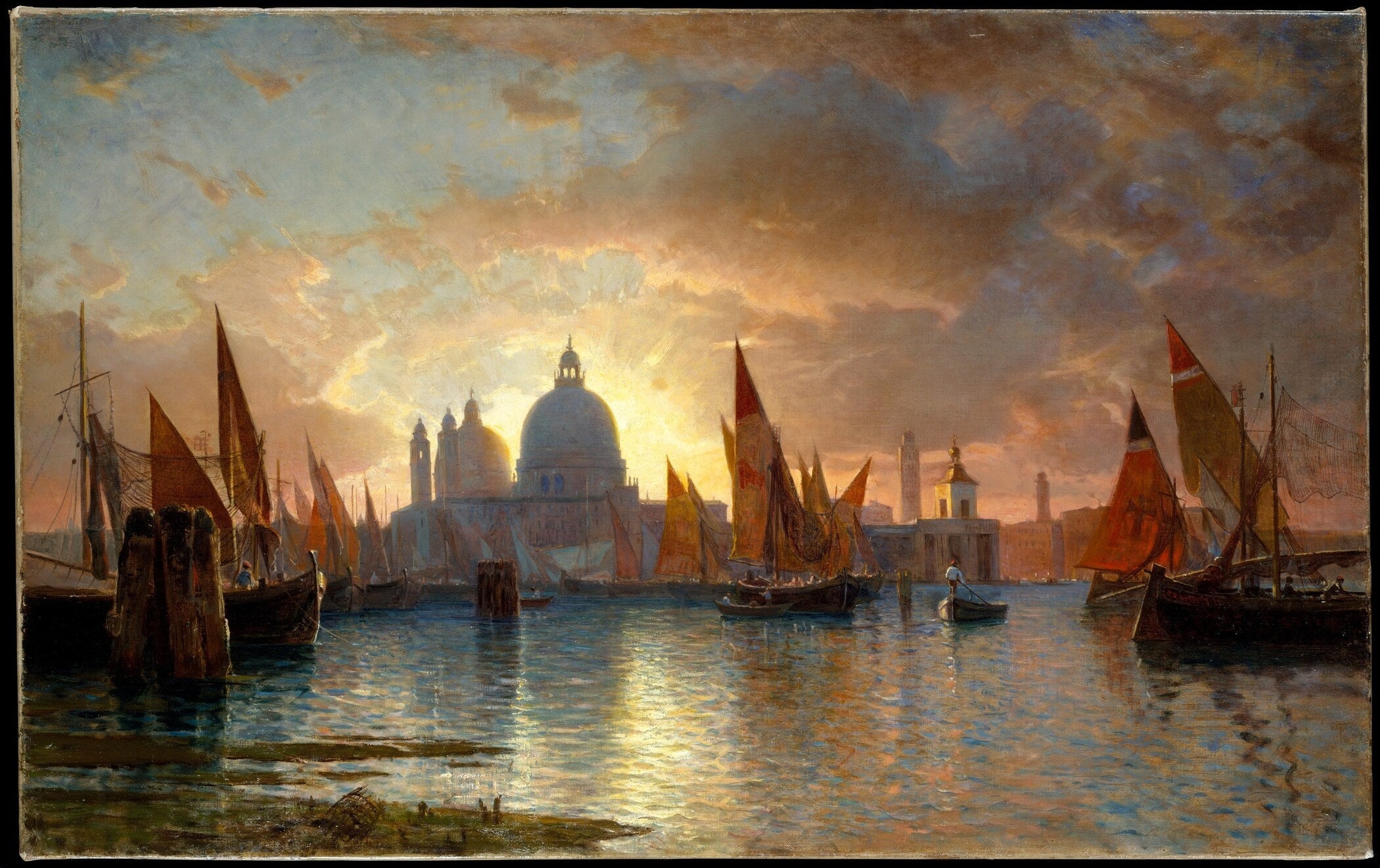 William Stanley Haseltine — Santa Maria della Salute, Sunset | Panoramic Print - 9ArtPrints