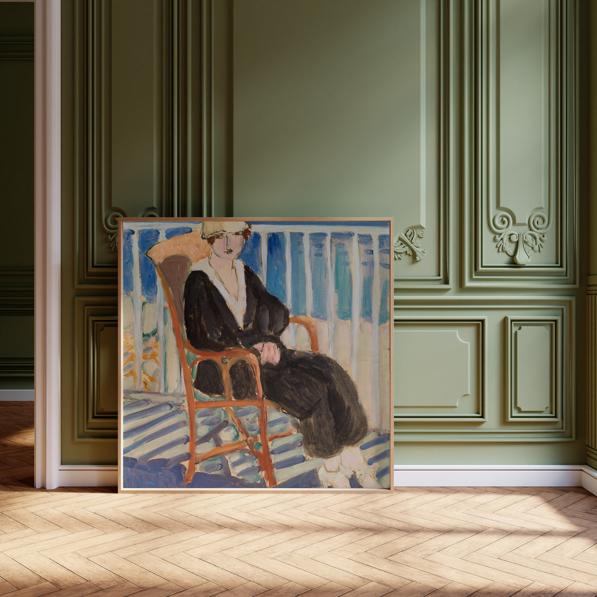 Henri Matisse — Young Girl on a Balcony over the Ocean | Fine Art Print