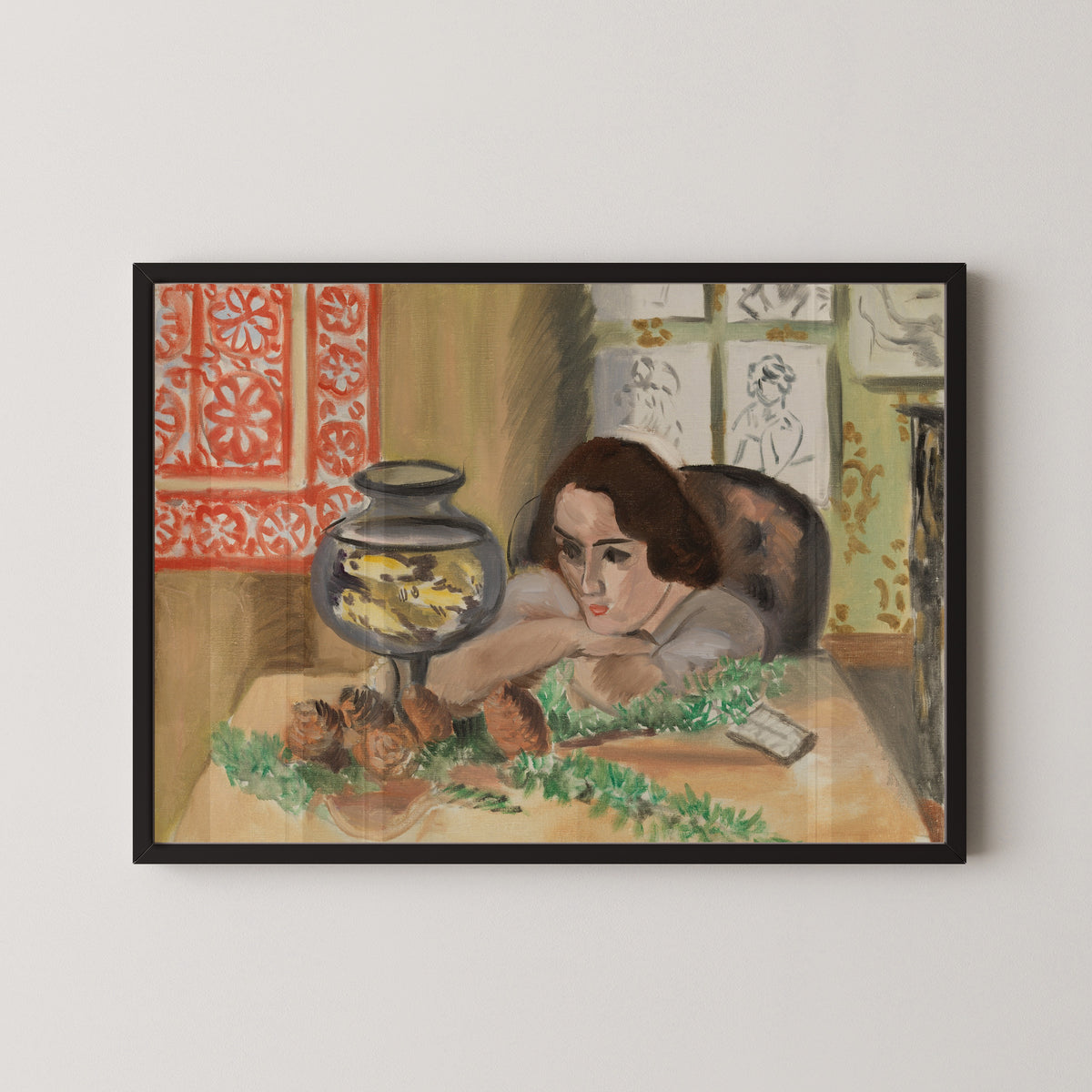 Henri Matisse — Young Woman before an Aquarium | Fine Art Print
