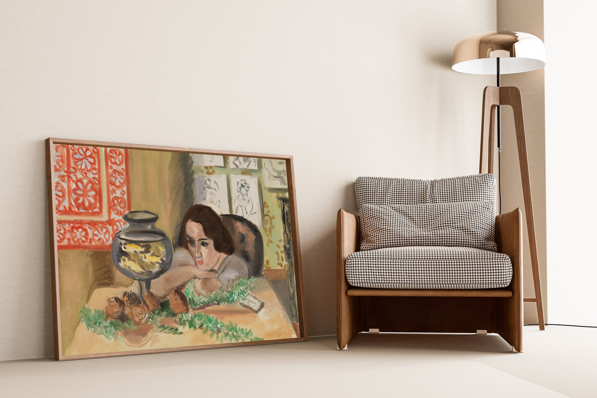 Henri Matisse — Young Woman before an Aquarium | Fine Art Print