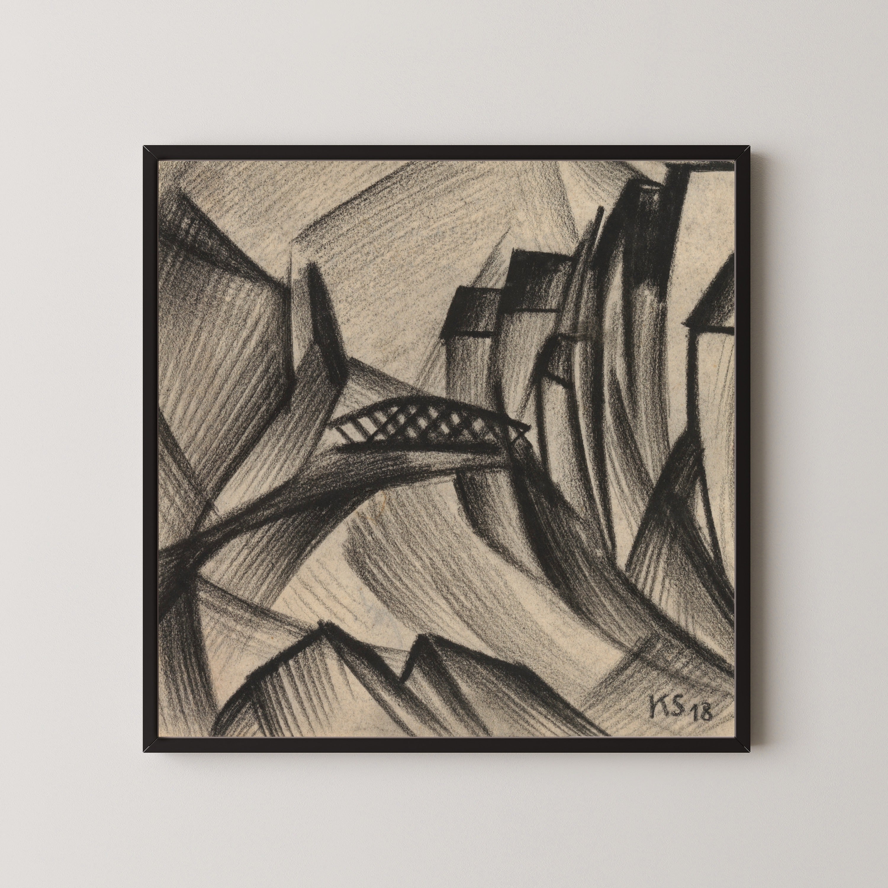 Kurt Schwitters — Z 107 Leinbrücke | Fine Art Print