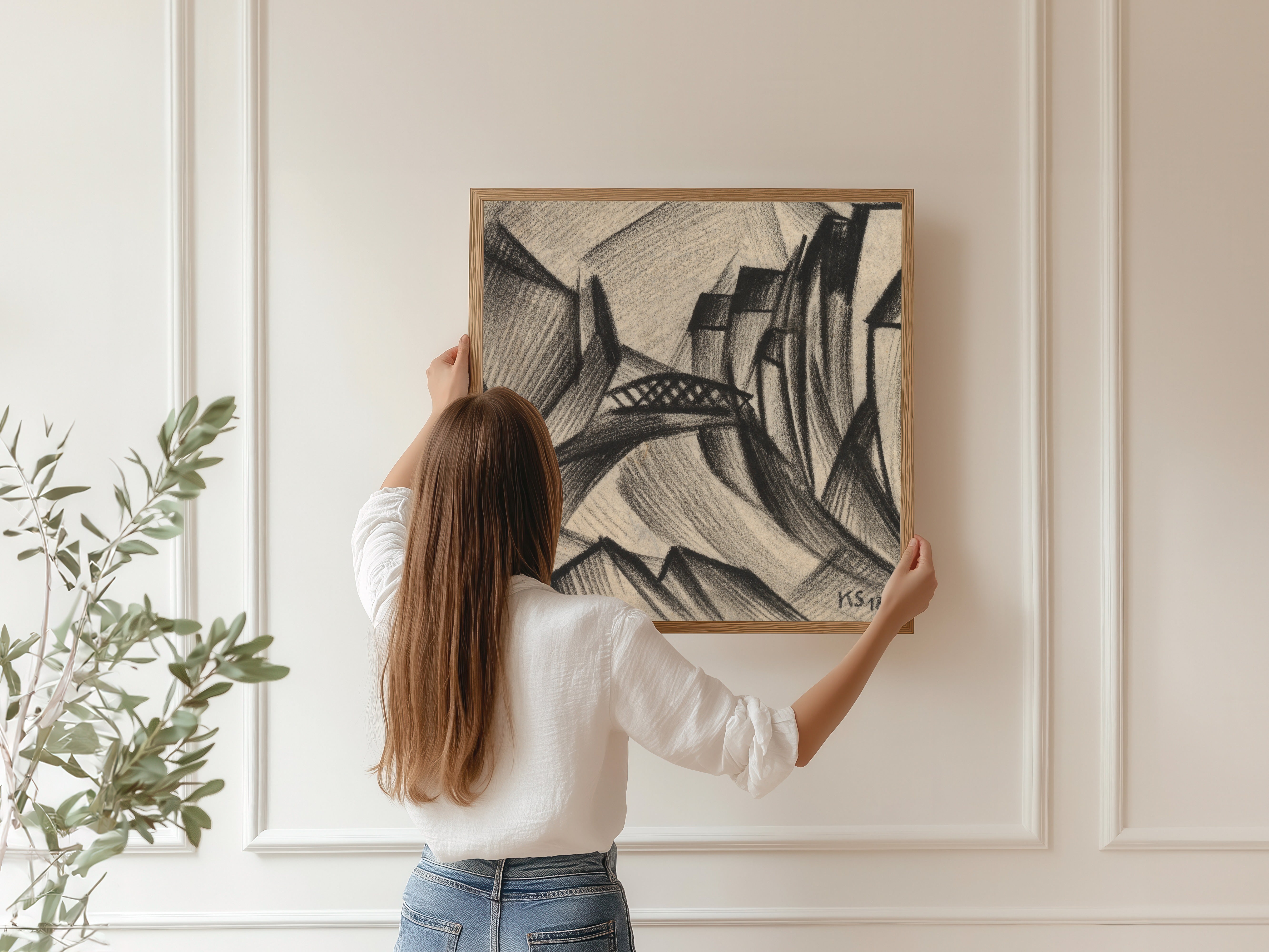 Kurt Schwitters — Z 107 Leinbrücke | Fine Art Print